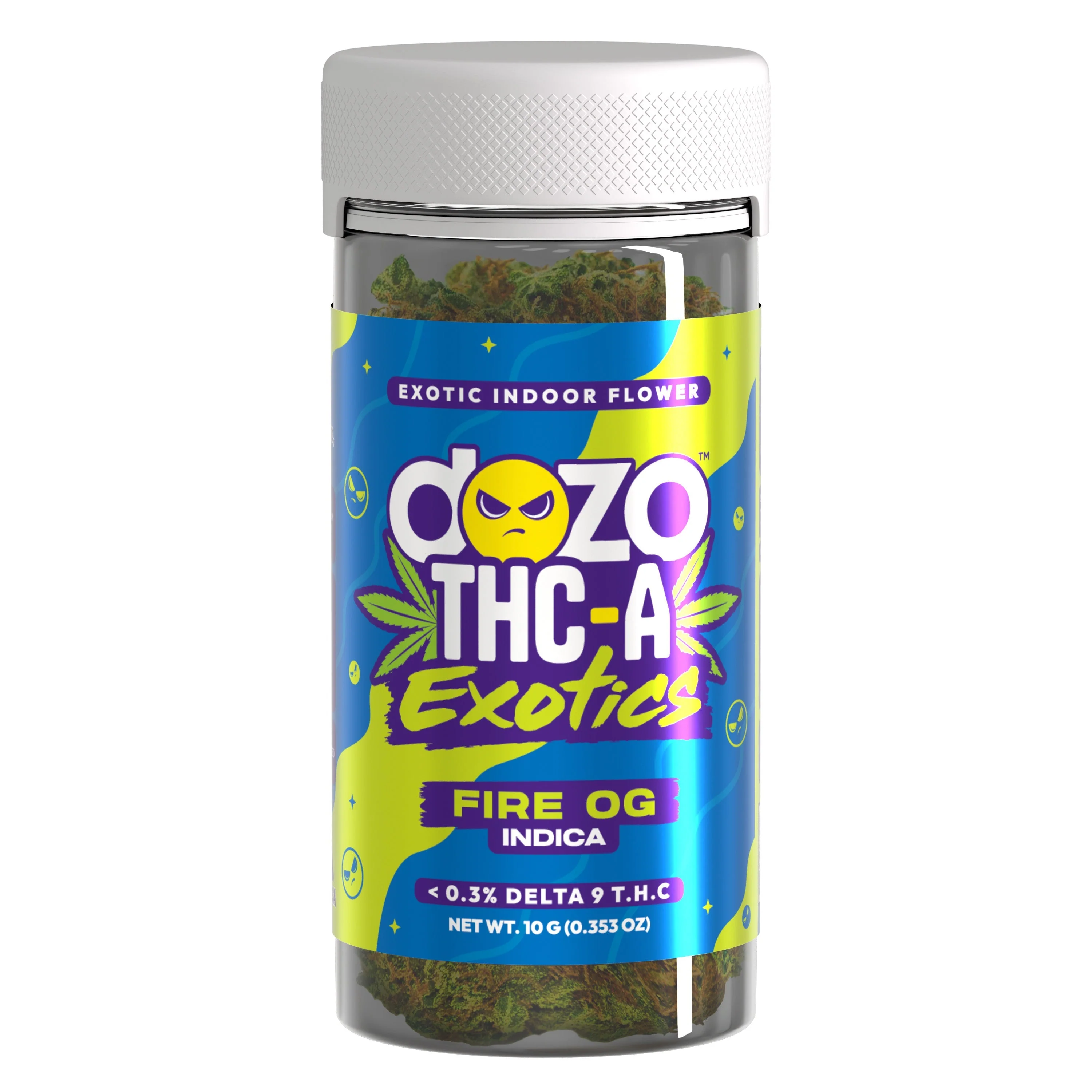 10g Dozo THC-A INDOOR FLOWER | Fire OG - Indica - Image 6
