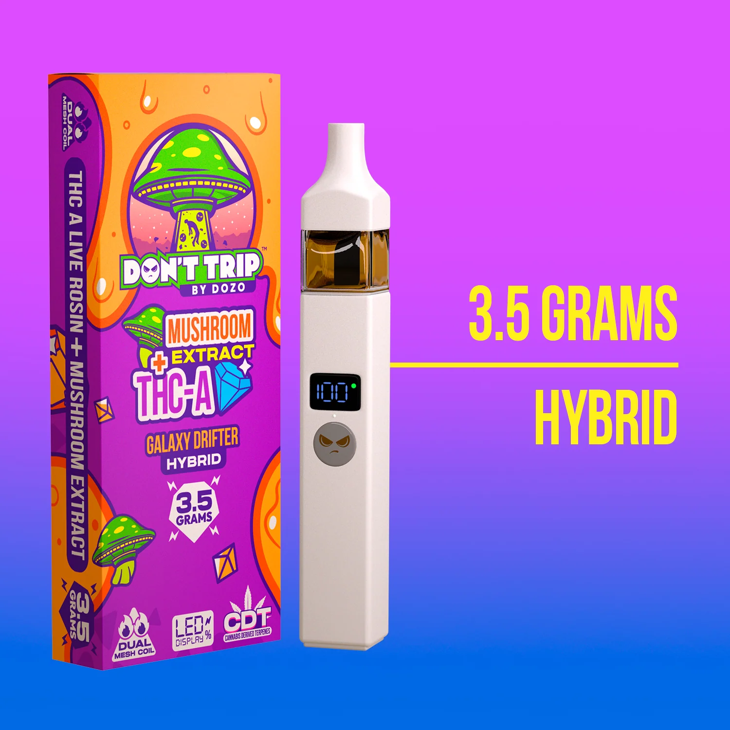 3.5g Dozo Don't Trip Mushroom Vape - Image 6