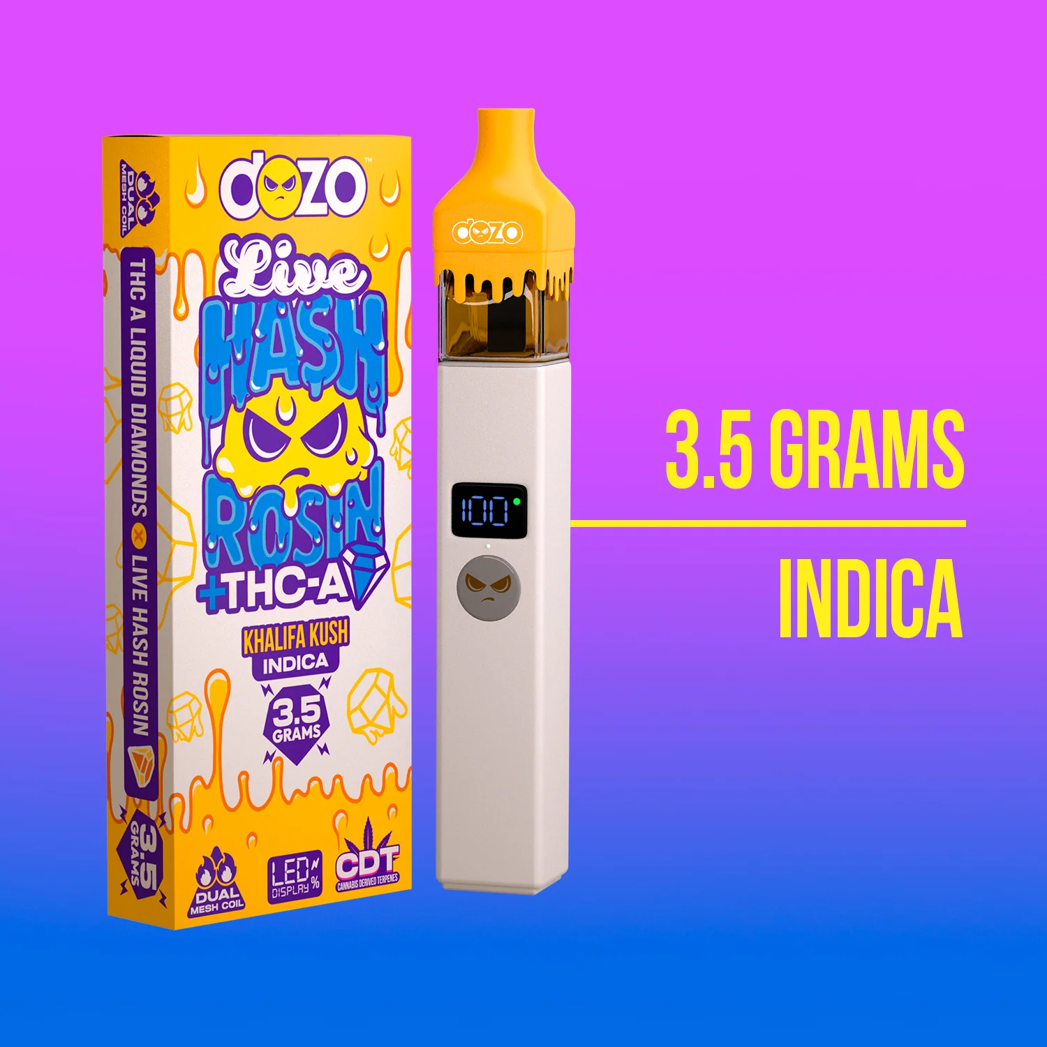 3.5g Dozo Live Hash Rosin THC-A Vape - Image 10