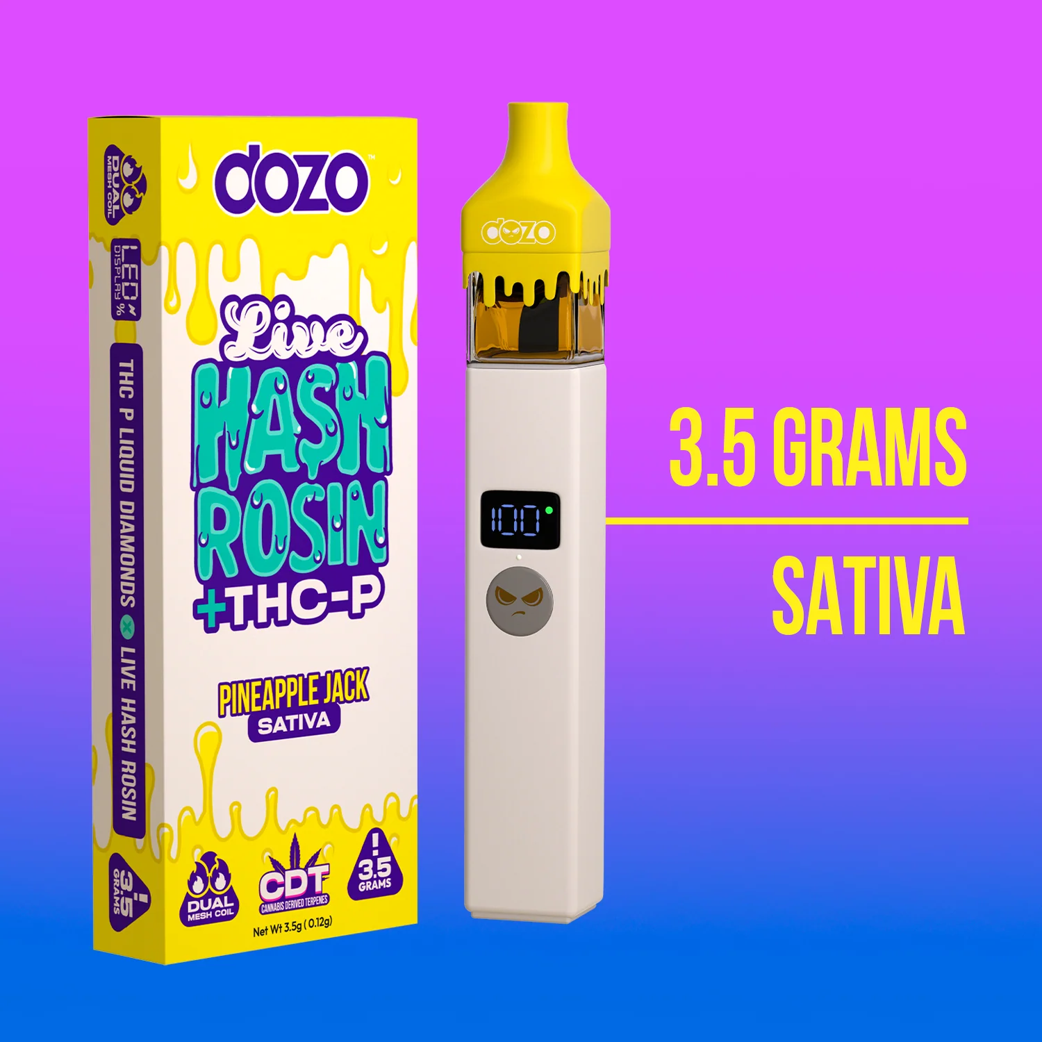 3.5g Dozo Live Hash Rosin THC-P Vape - Image 11