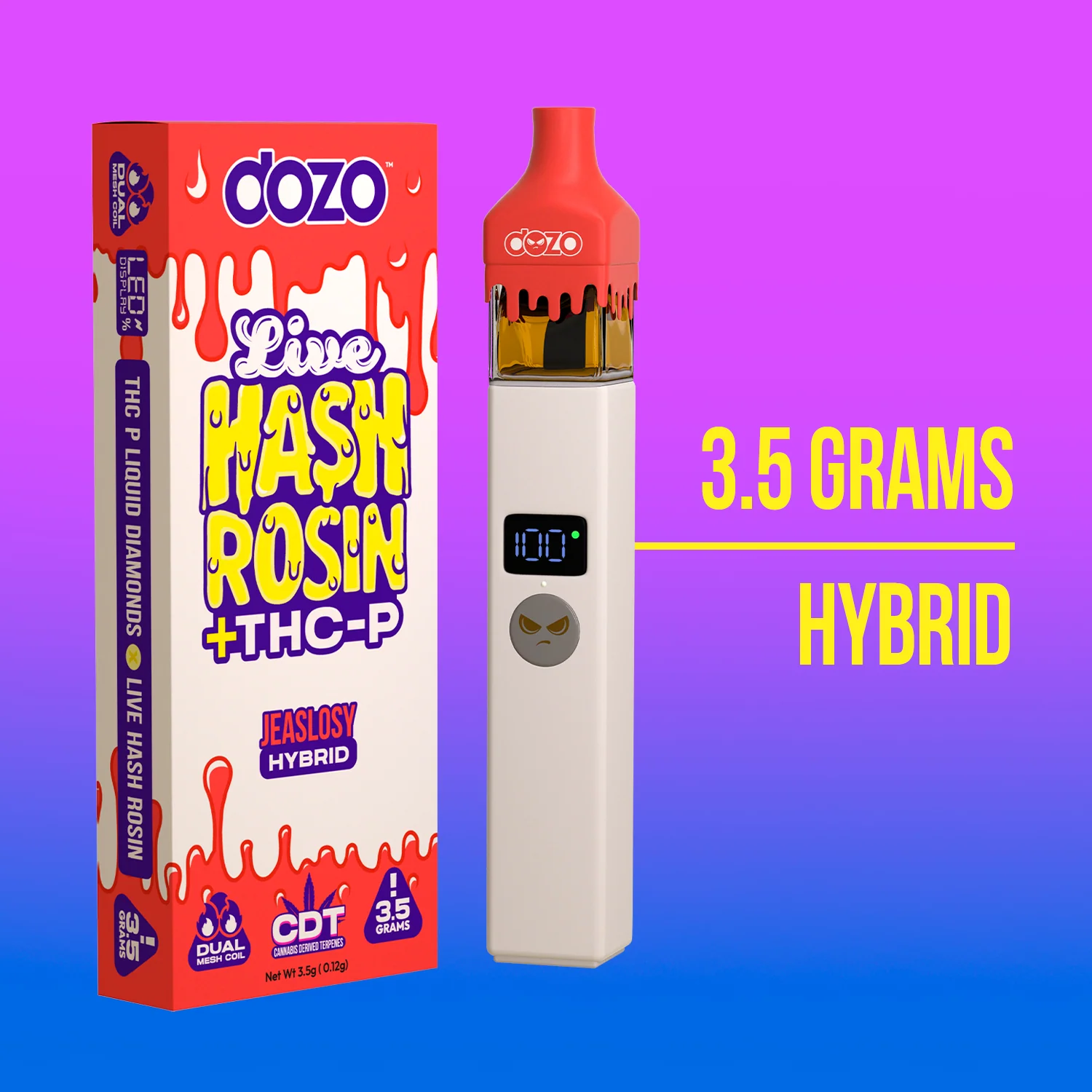 3.5g Dozo Live Hash Rosin THC-P Vape - Image 6