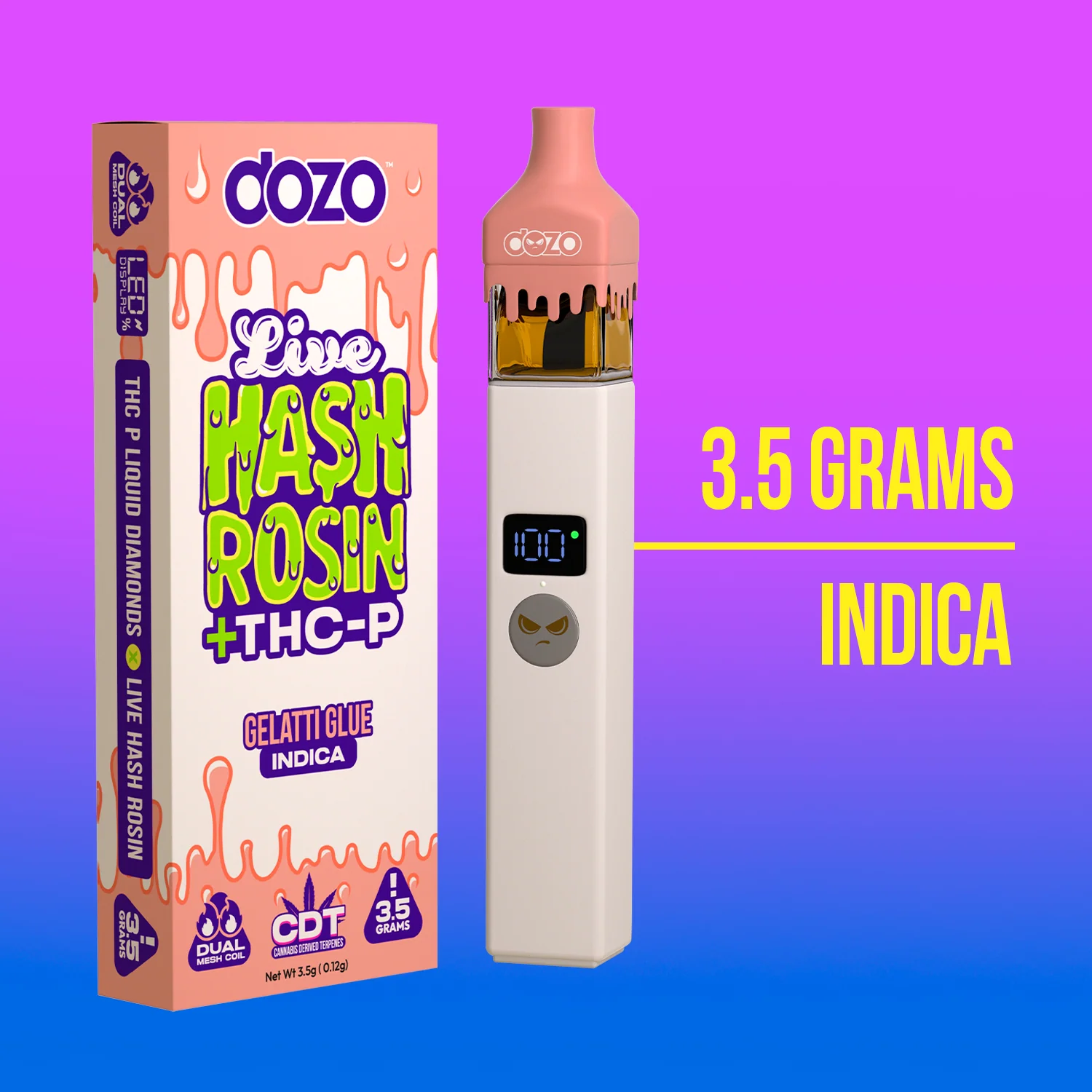3.5g Dozo Live Hash Rosin THC-P Vape - Image 9
