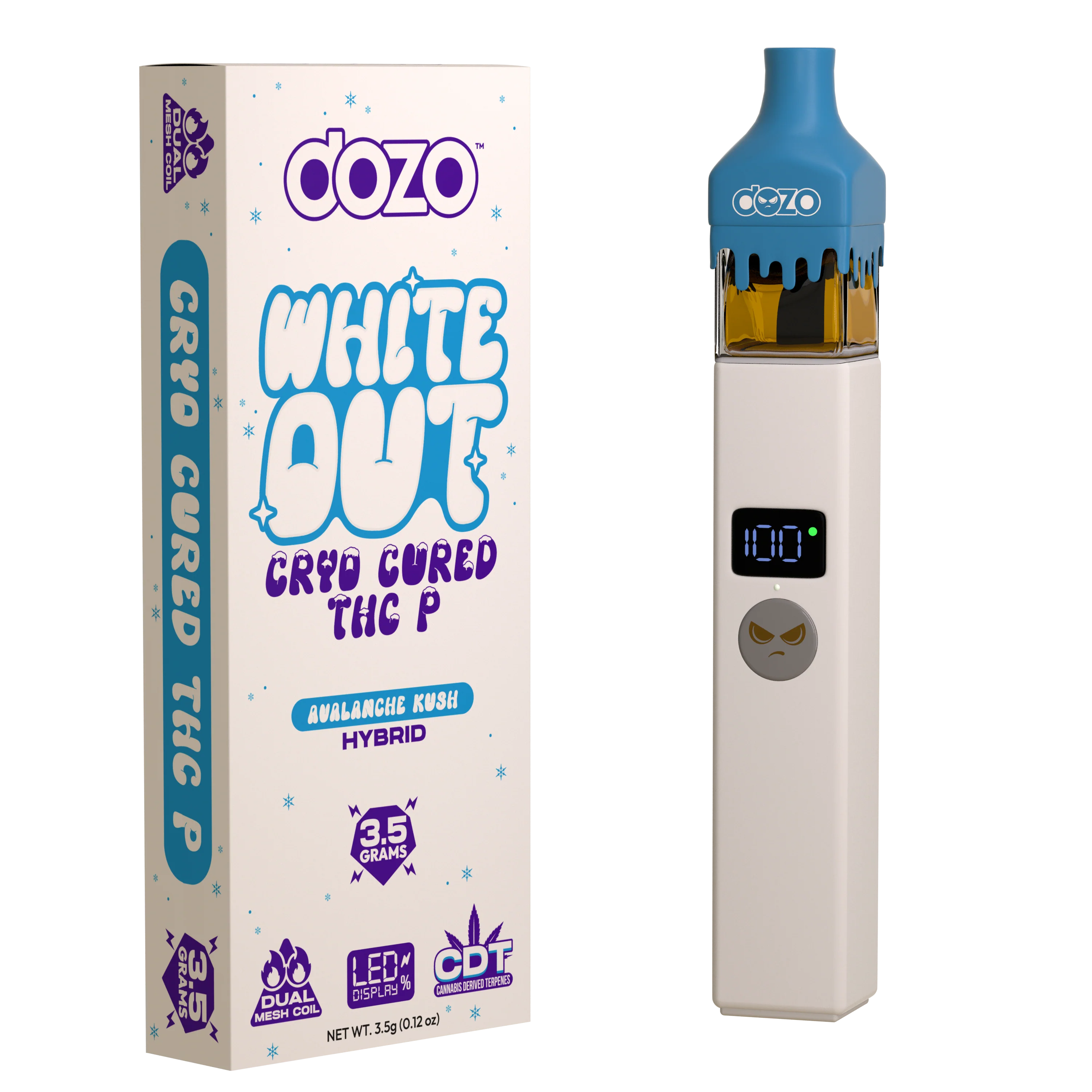 3.5g Dozo White-Out Disposable: Blizzart Blast (Sativa) - Image 17