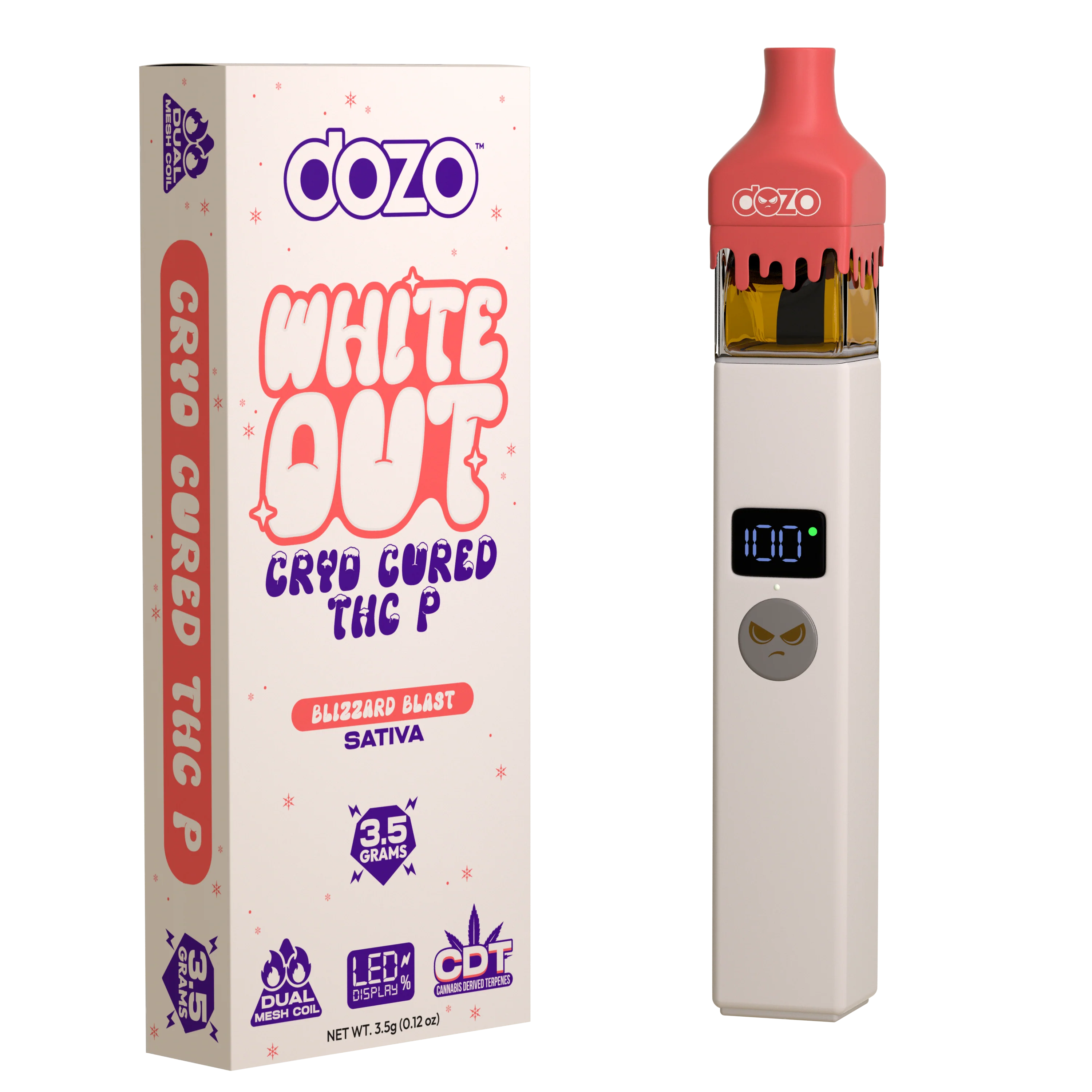 3.5g Dozo White-Out Disposable: Snowman Slush (Indica) - Image 11
