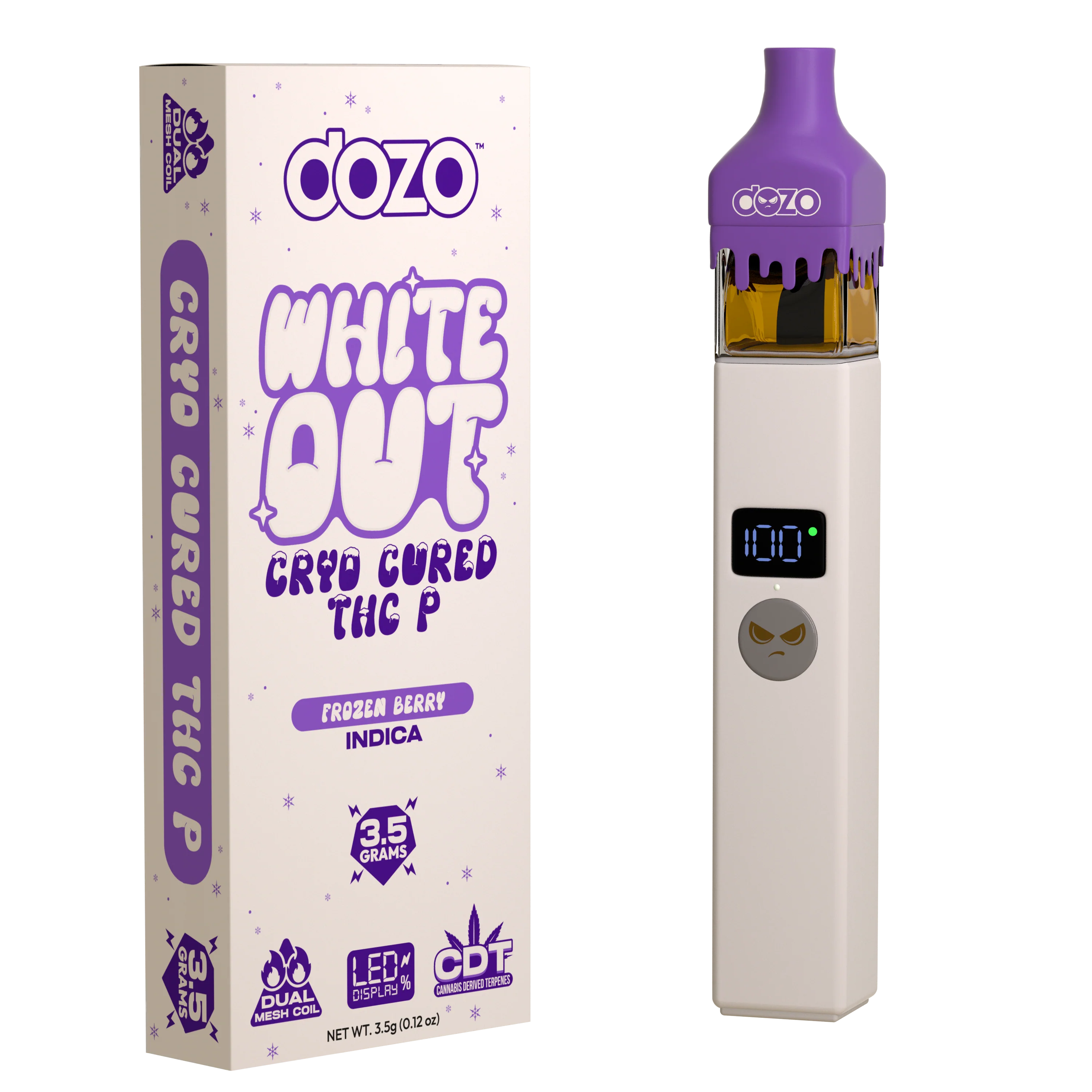 3.5g Dozo White-Out Disposable: Snowman Slush (Indica) - Image 14