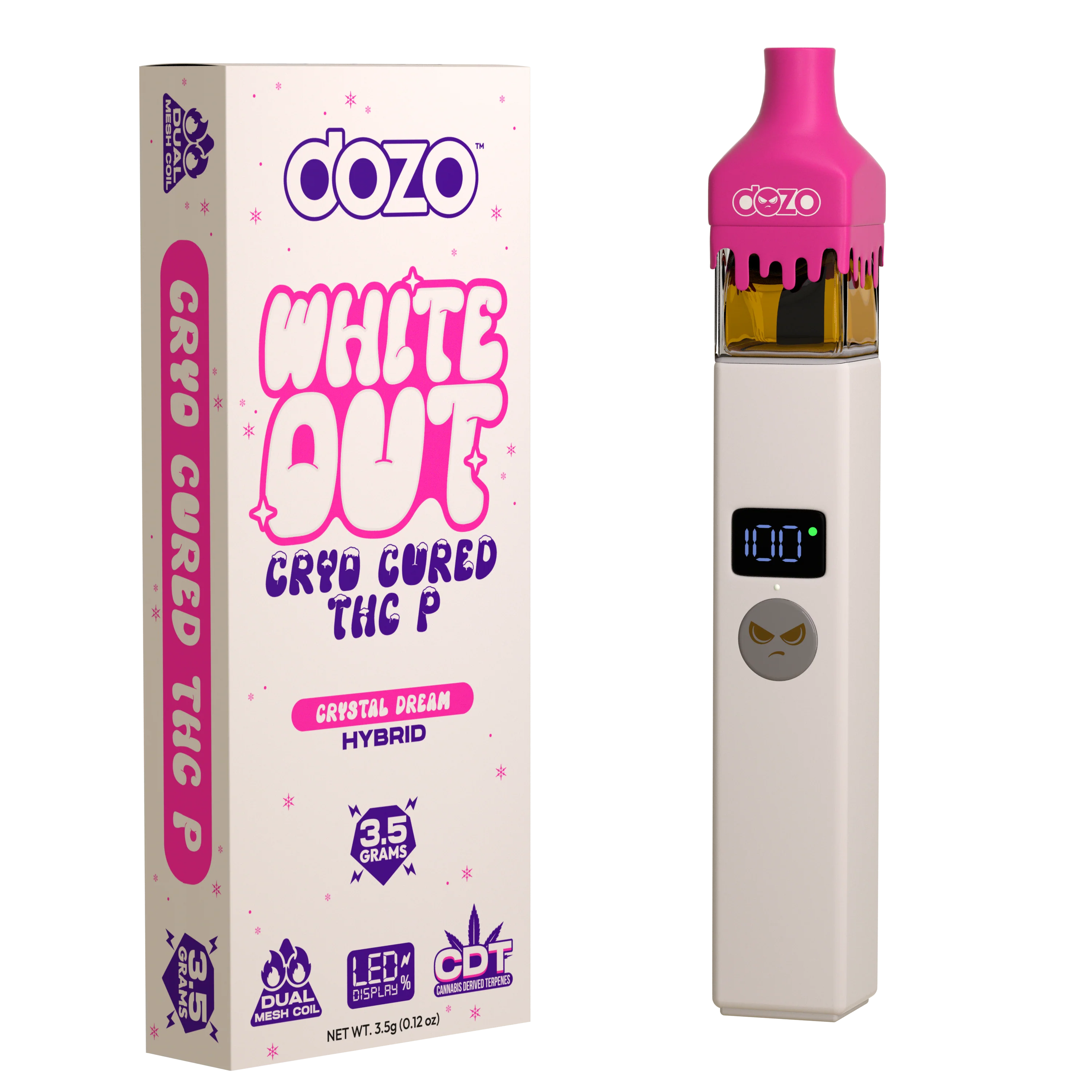 3.5g Dozo White-Out Disposable: Snowman Slush (Indica) - Image 15