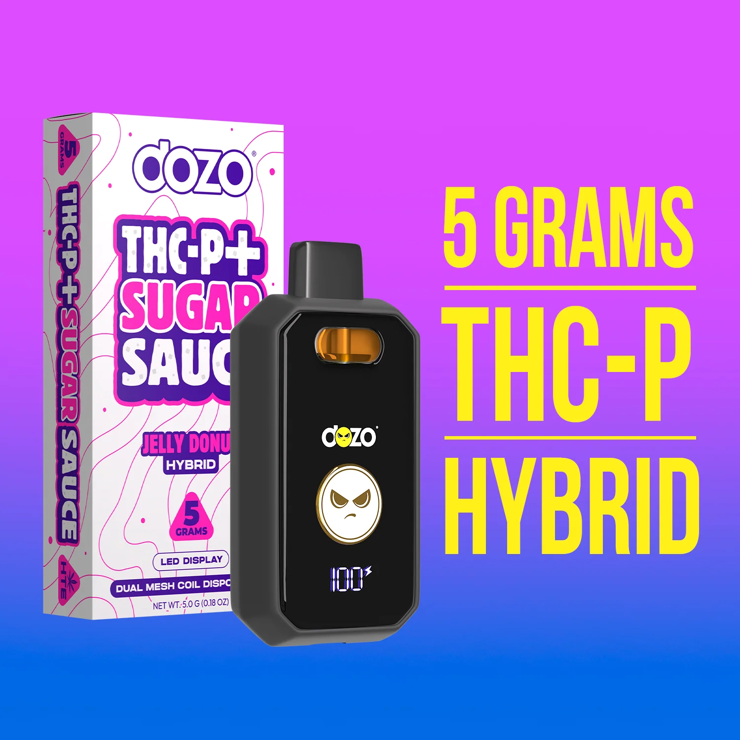 5g Dozo THC-P + Sugar Sauce Vape - Image 7