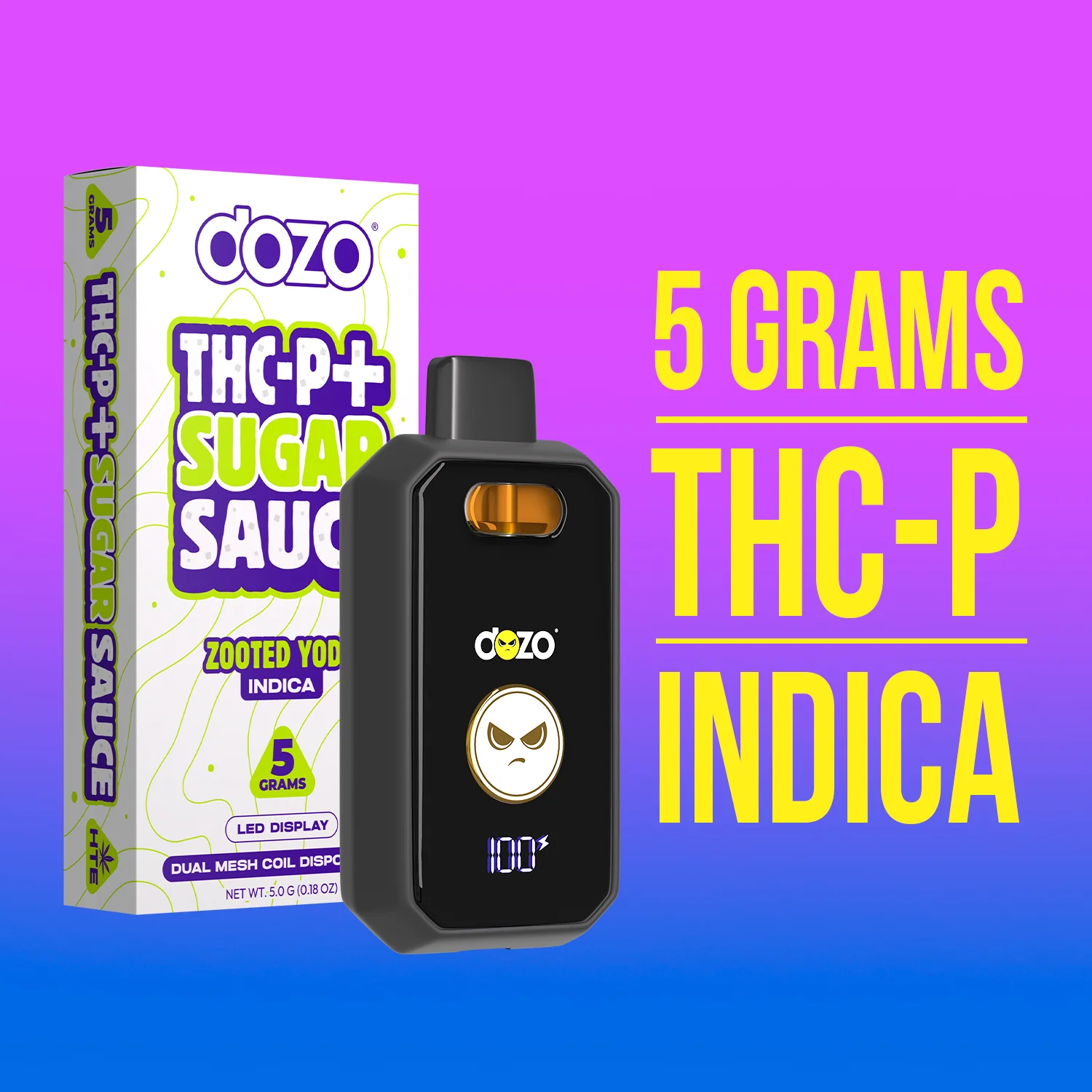 5g Dozo THC-P + Sugar Sauce Vape - Image 8