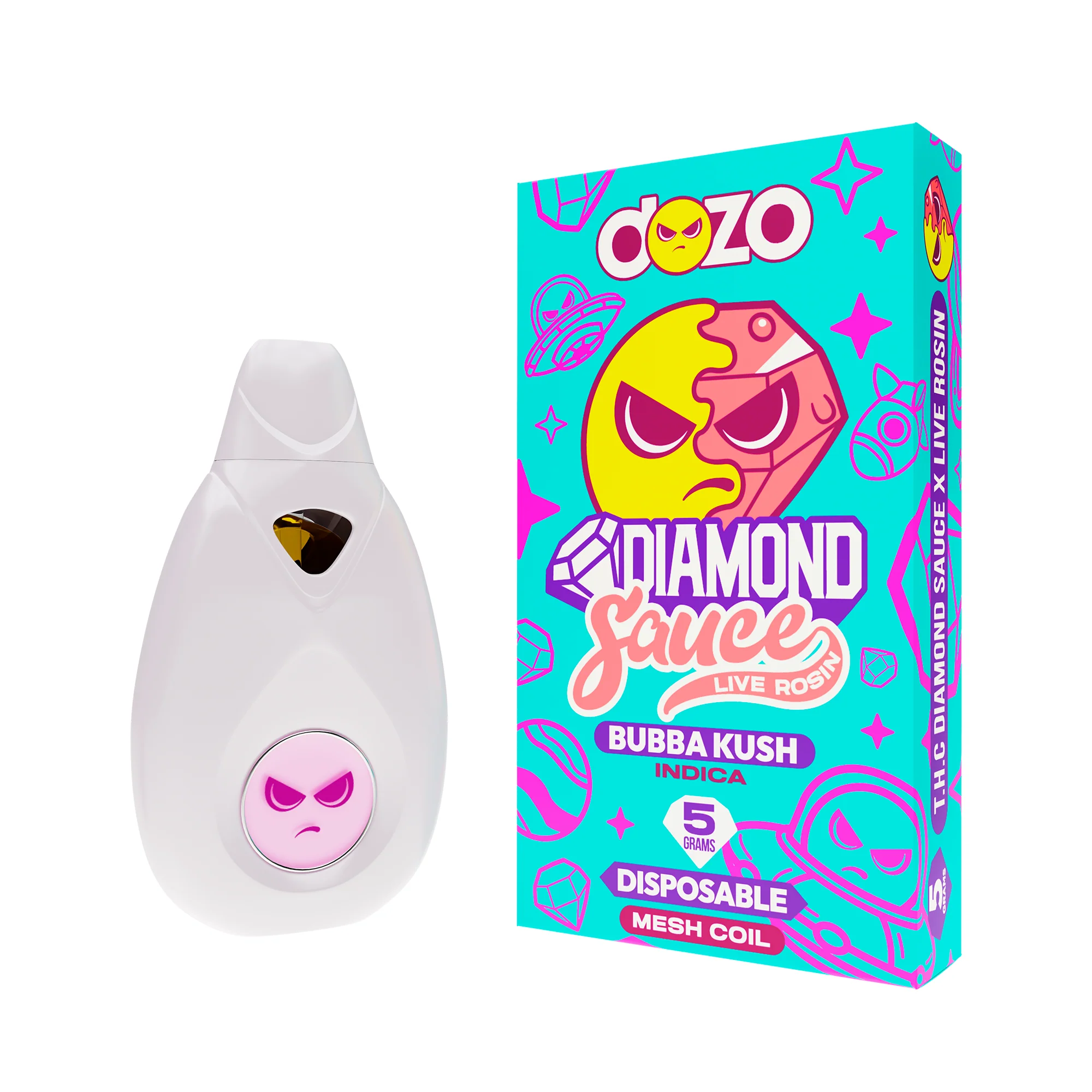 Diamond Sauce Disposable 5g | Bubba Kush (Indica) - Image 15