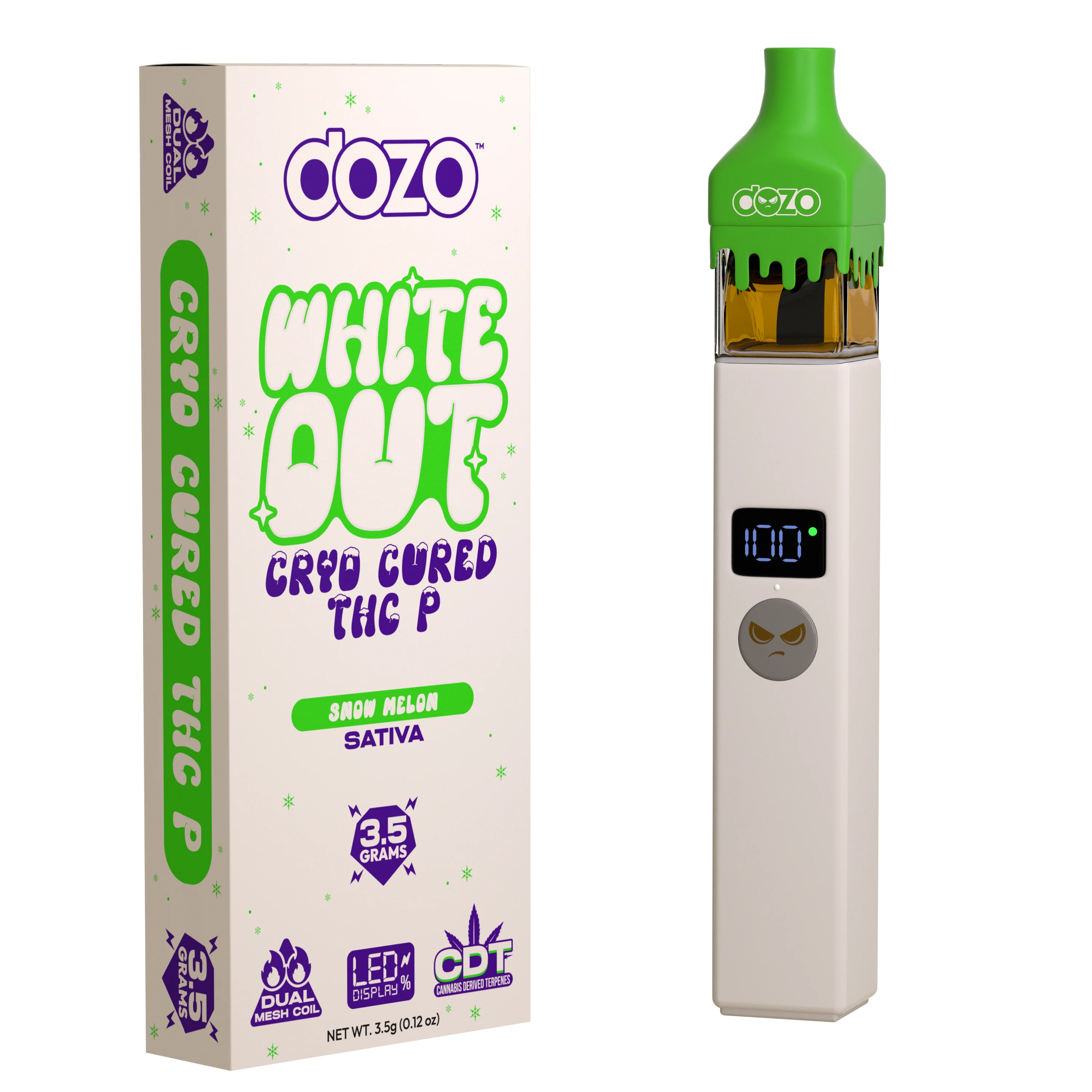 3.5g Dozo White-Out Disposable Vape - Image 12