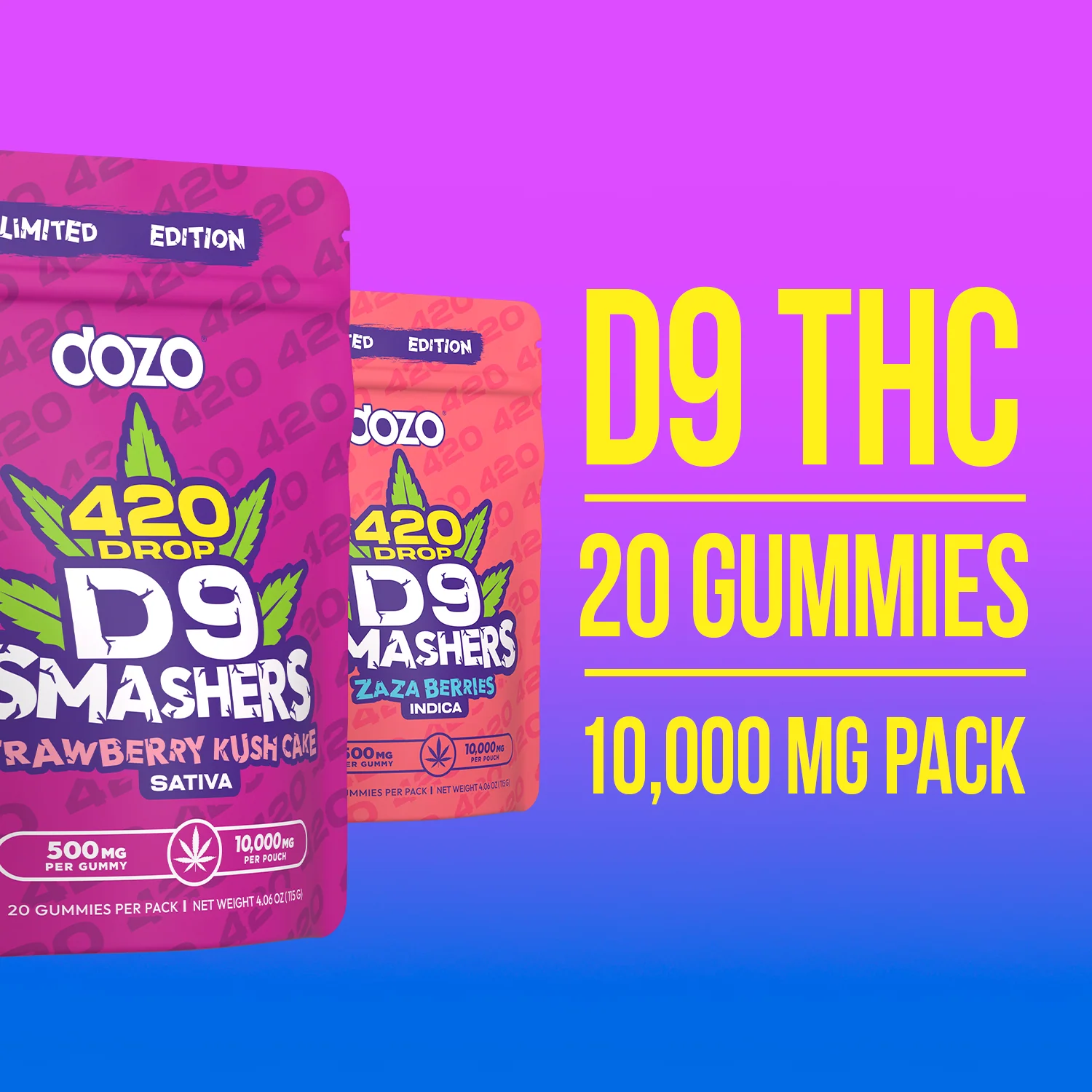D9 Smasher Gummies - New 420 Limited Drop - Image 4