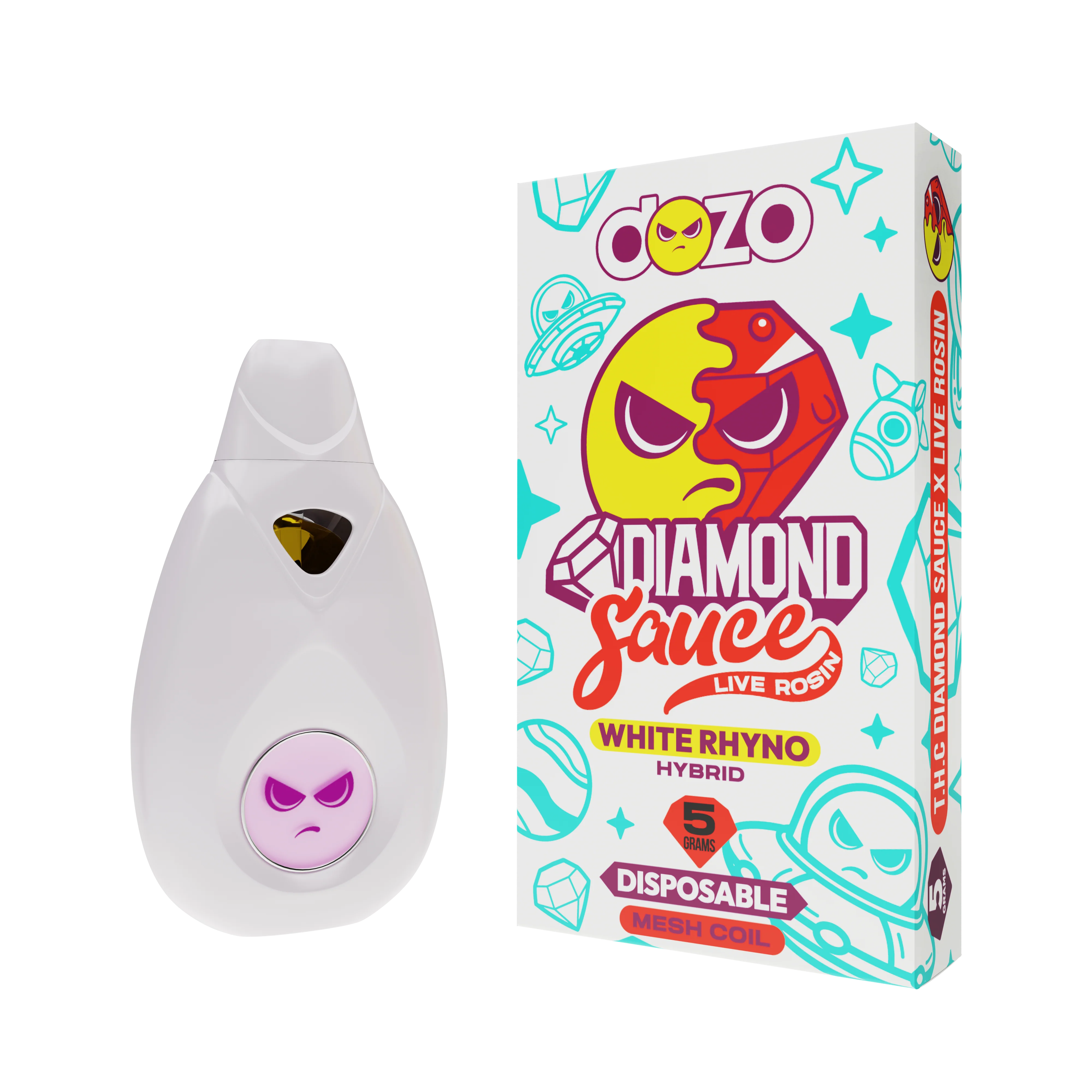 Diamond Sauce Disposable 5g | White Rhino (Hybrid) - Image 14