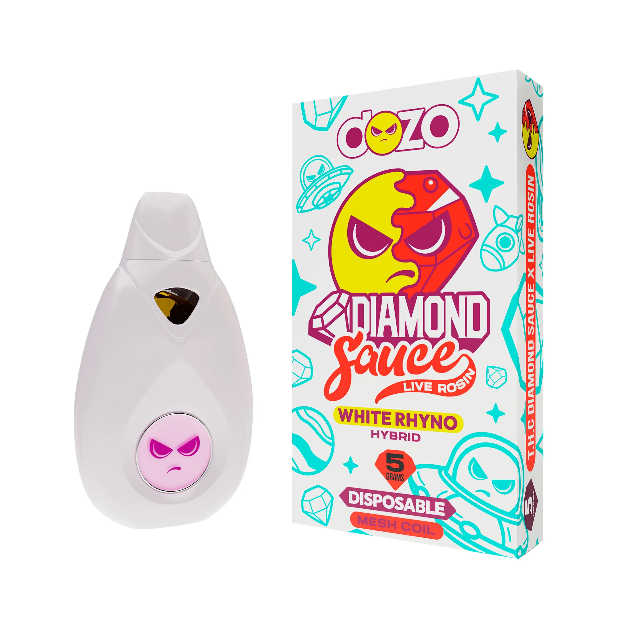 Diamond Sauce Disposable 5g | White Rhino (Hybrid) - Image 15