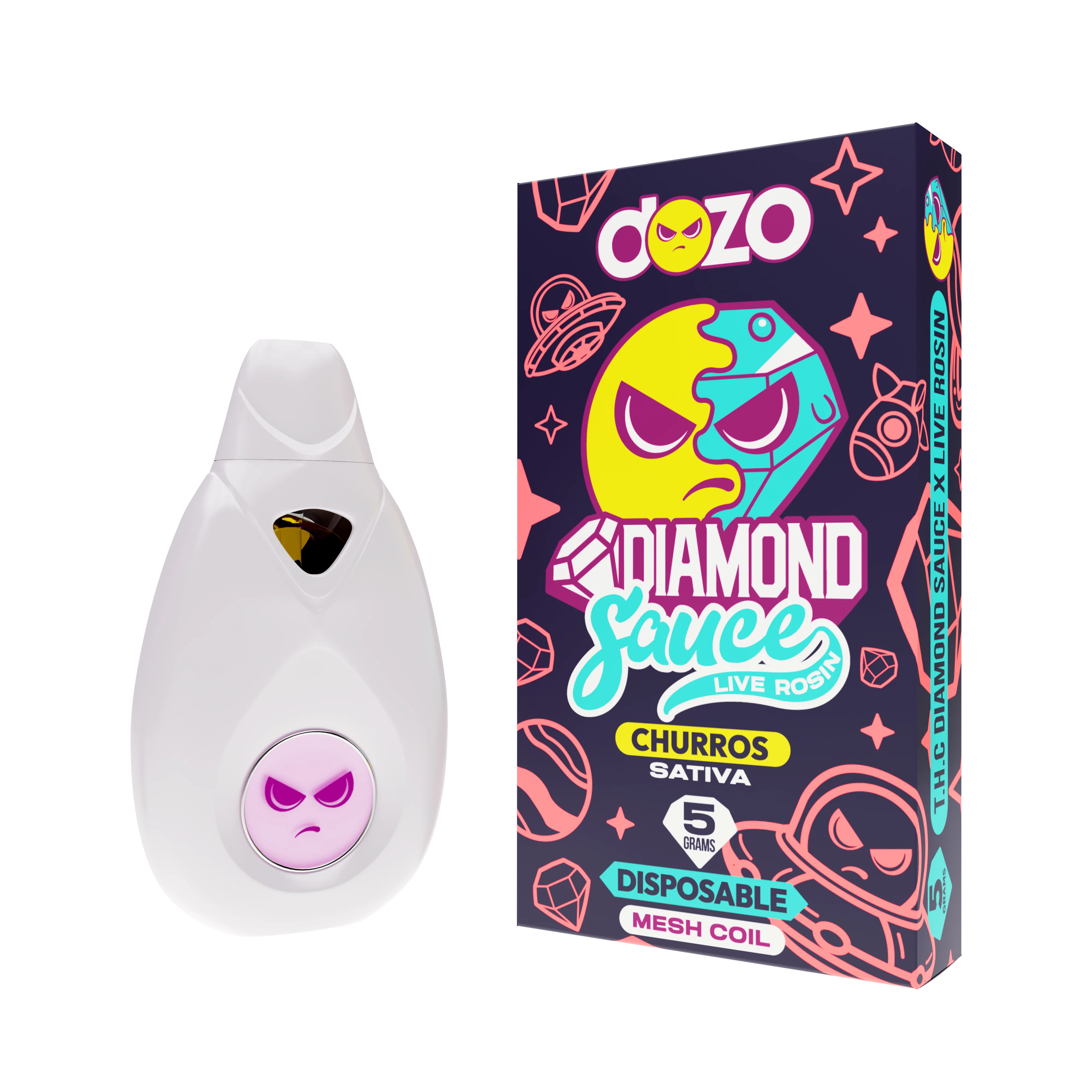 Diamond Sauce Disposable 5g | Churros (Sativa) - Image 16