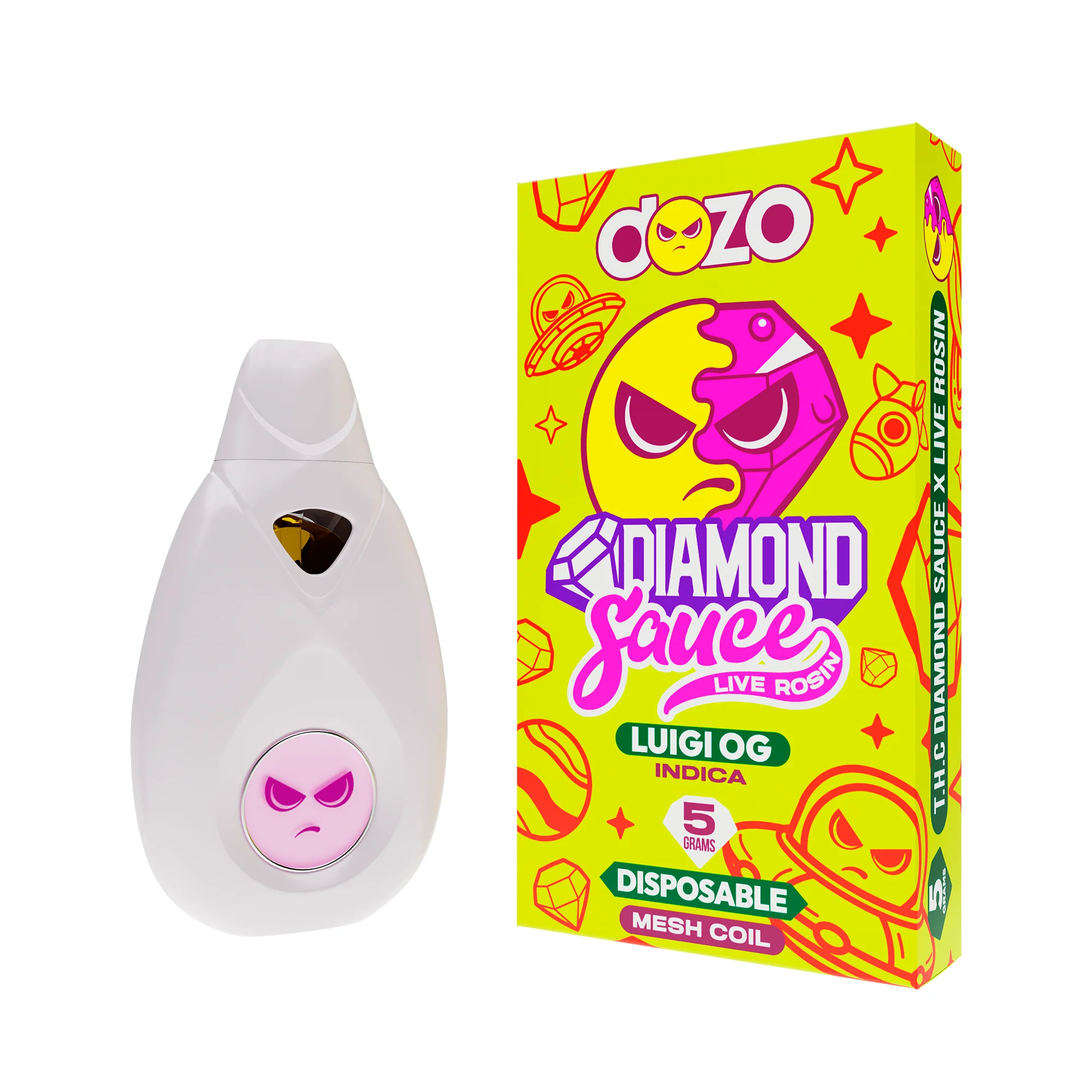 Diamond Sauce Disposable 5g | Luigi OG (Indica) - Image 15