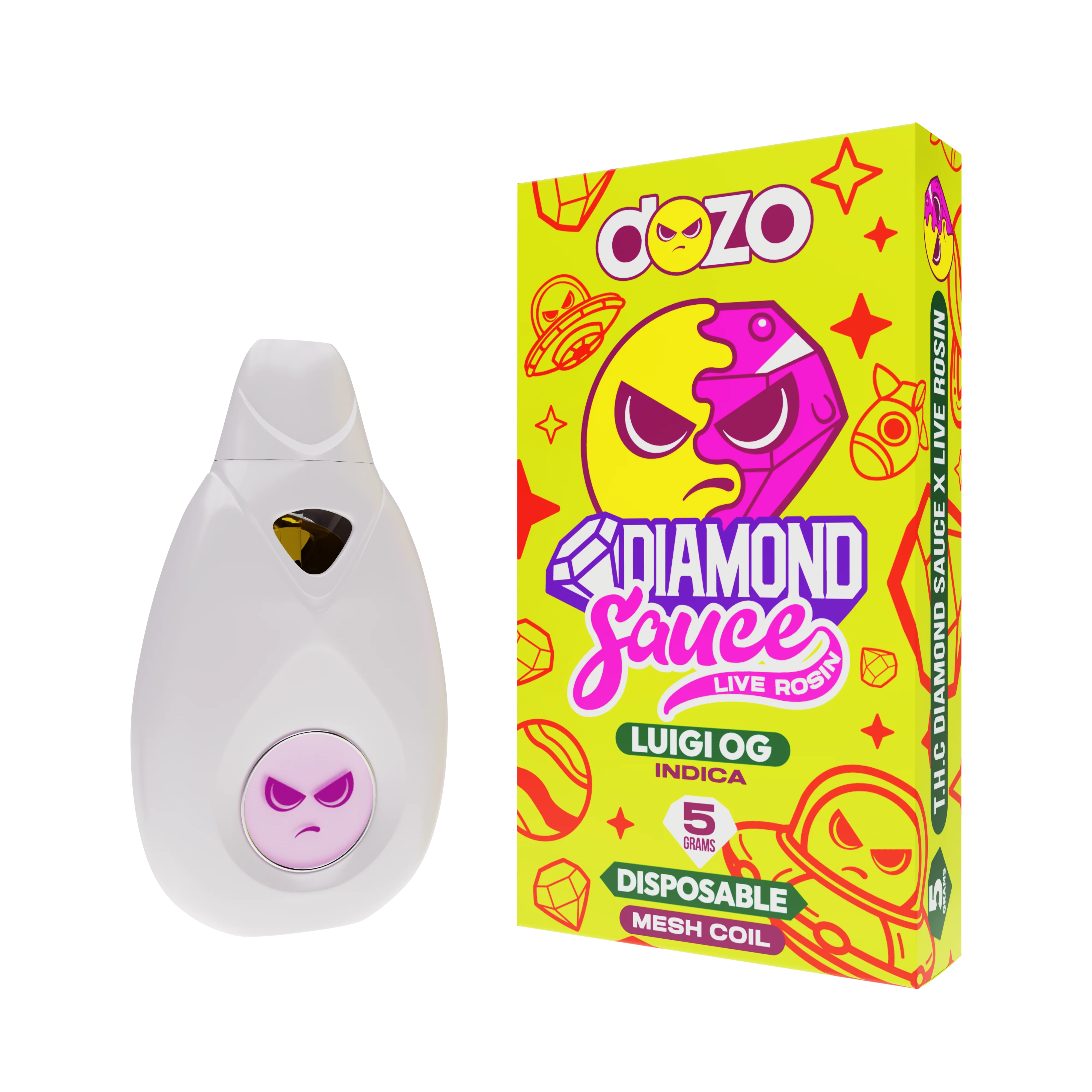 Diamond Sauce Disposable 5g | Luigi OG (Indica) - Image 16