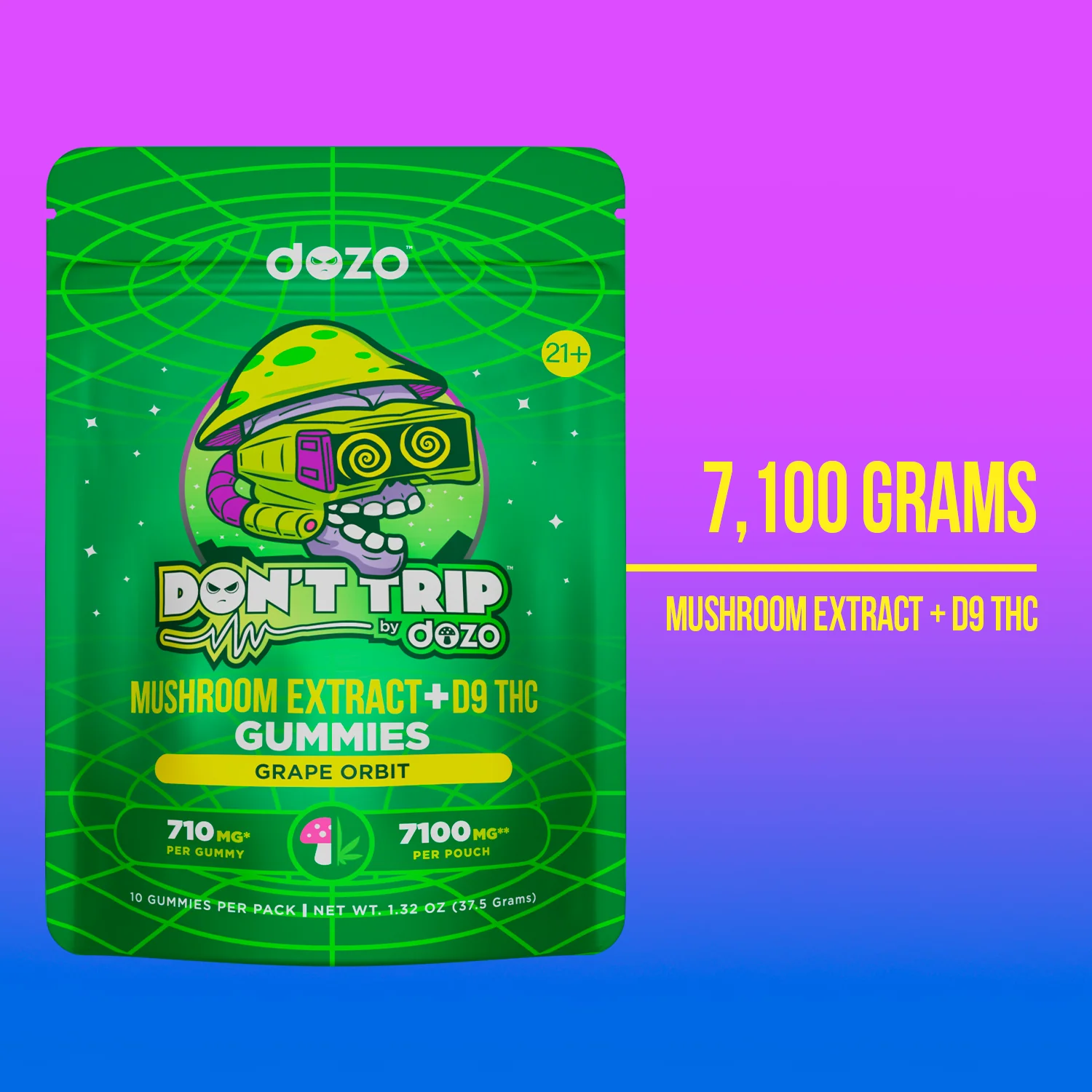 Don’t Trip Mushroom D9 Gummies | Multiverse Flavors - Image 10