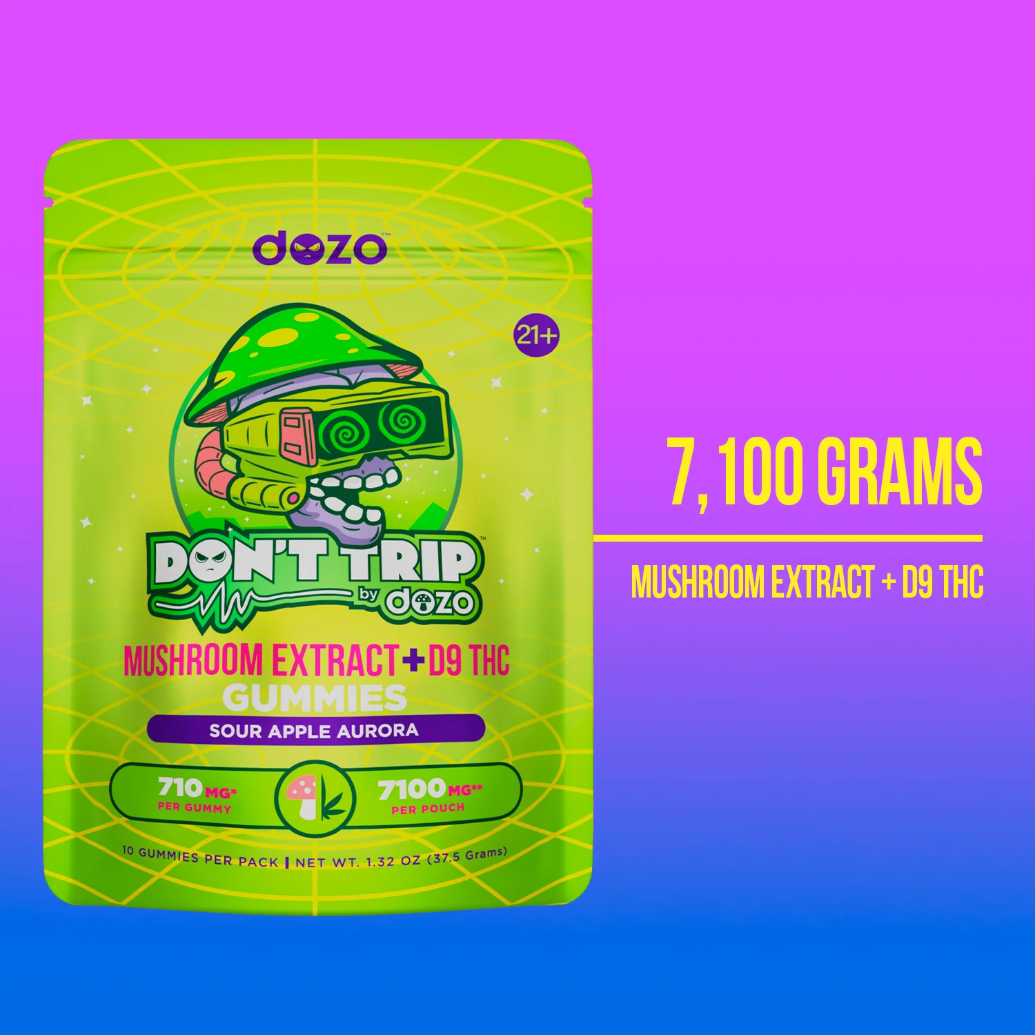 Don’t Trip Mushroom D9 Gummies | Bluberry Nebula - Image 8