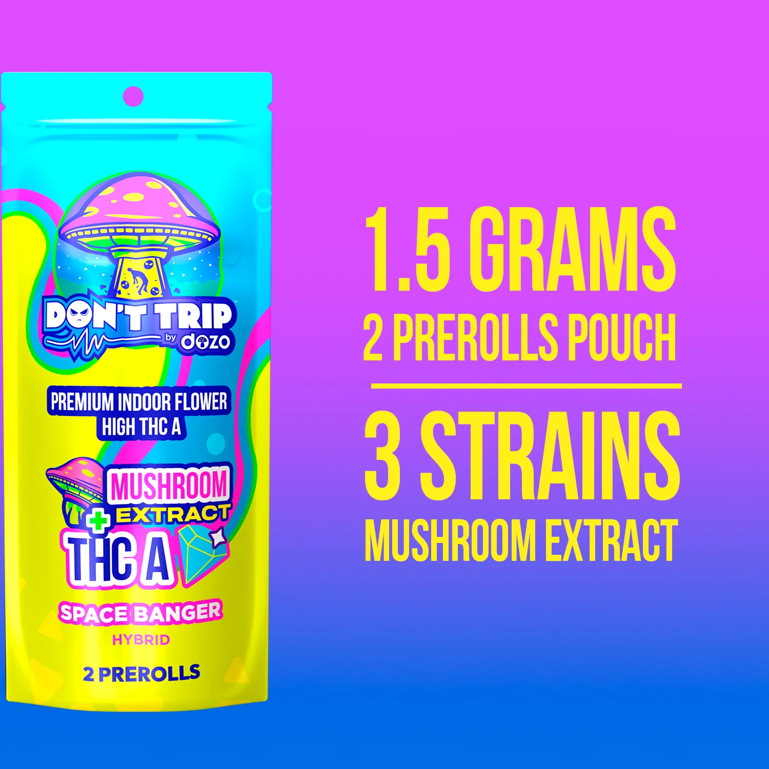 Don't Trip Mushroom Extract Preroll - Image 3