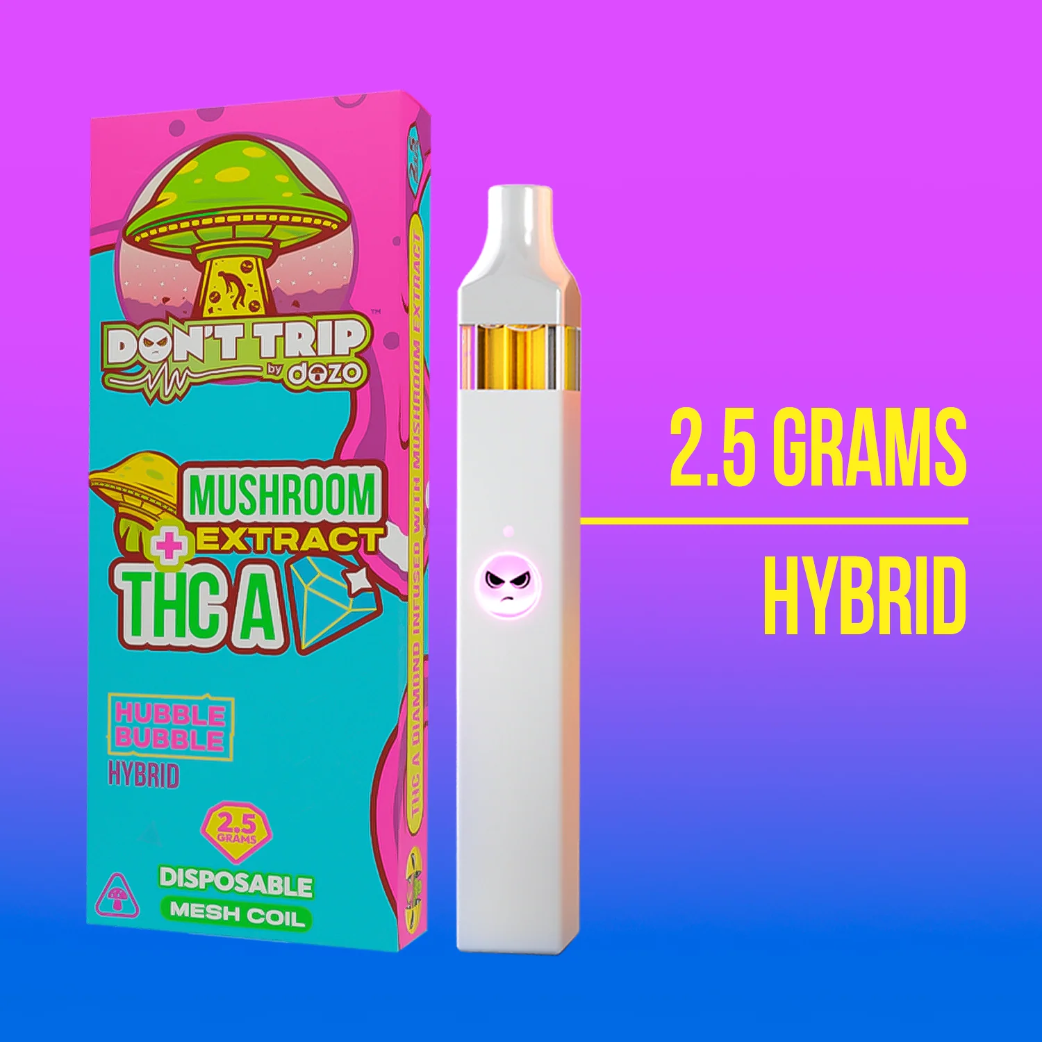 2.5g Don't Trip Mushroom Vape: Cosmic Donut (Sativa) - Image 12