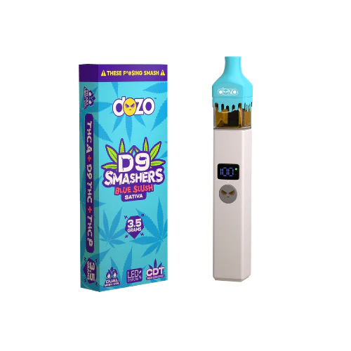 3.5g Dozo D9 Smashers THC-A Disposable: Blue Slush (Sativa) - Image 10