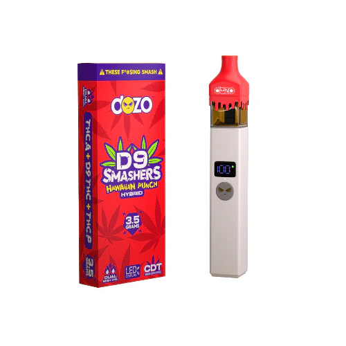 3.5g Dozo D9 Smashers THC-A Disposable: Hawaiian Punch (Hybrid) - Image 10
