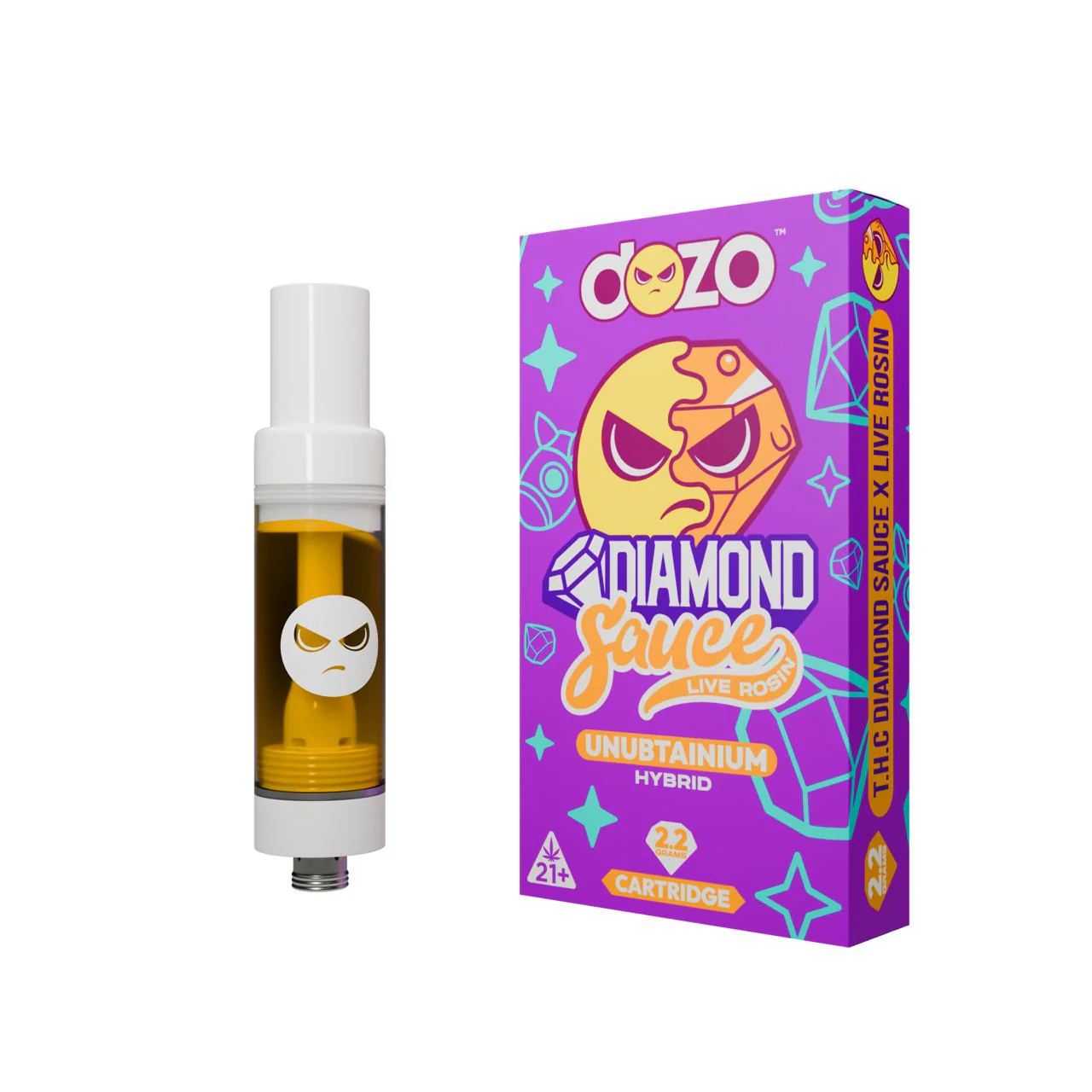 DOZO Diamond Sauce Live Rosin THC Cart - Image 3