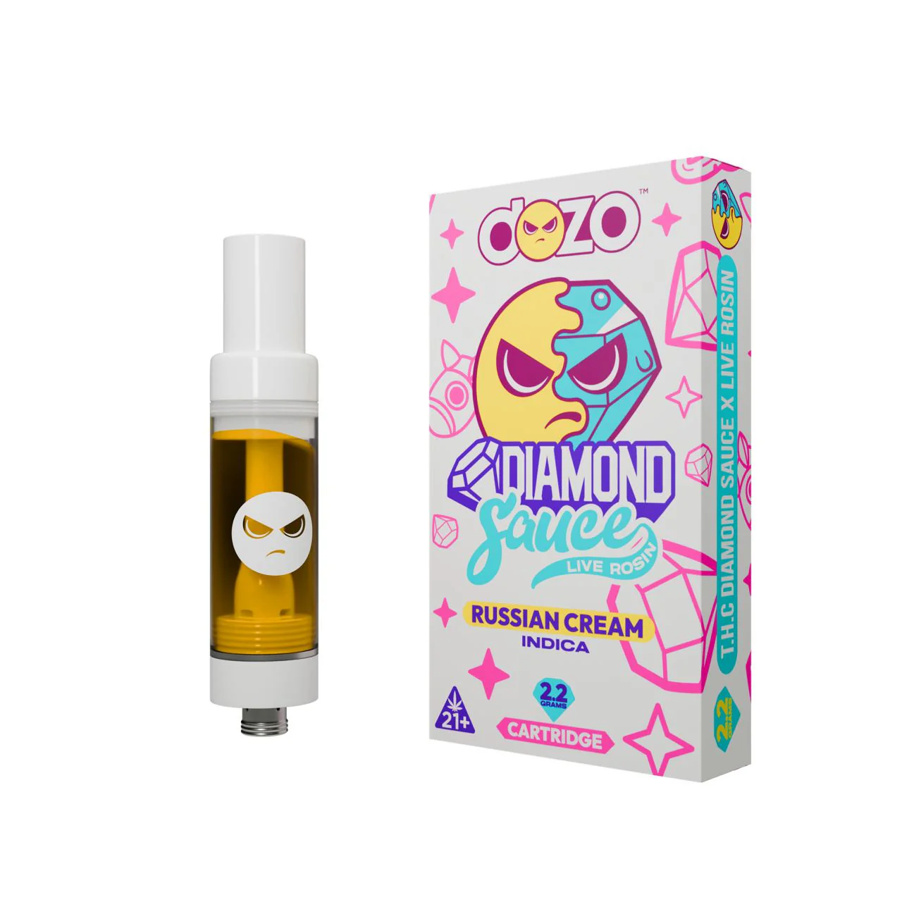 DOZO Diamond Sauce Live Rosin THC Cart - Image 4