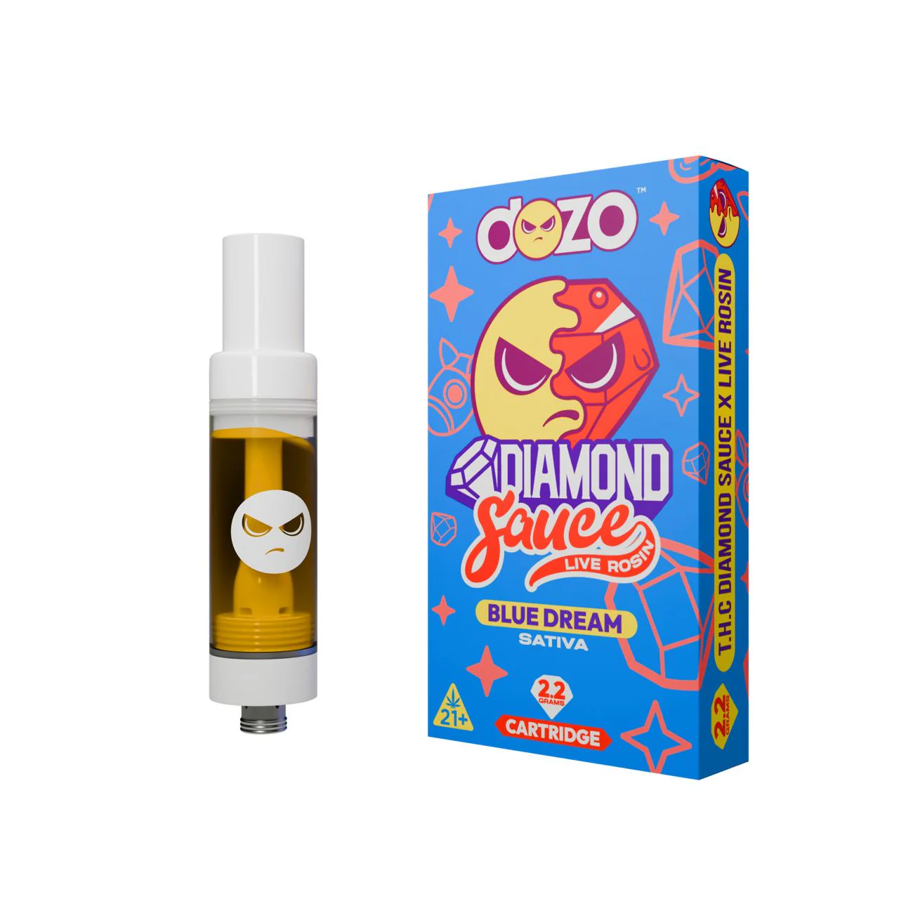 DOZO Diamond Sauce Live Rosin THC Cart - Image 6