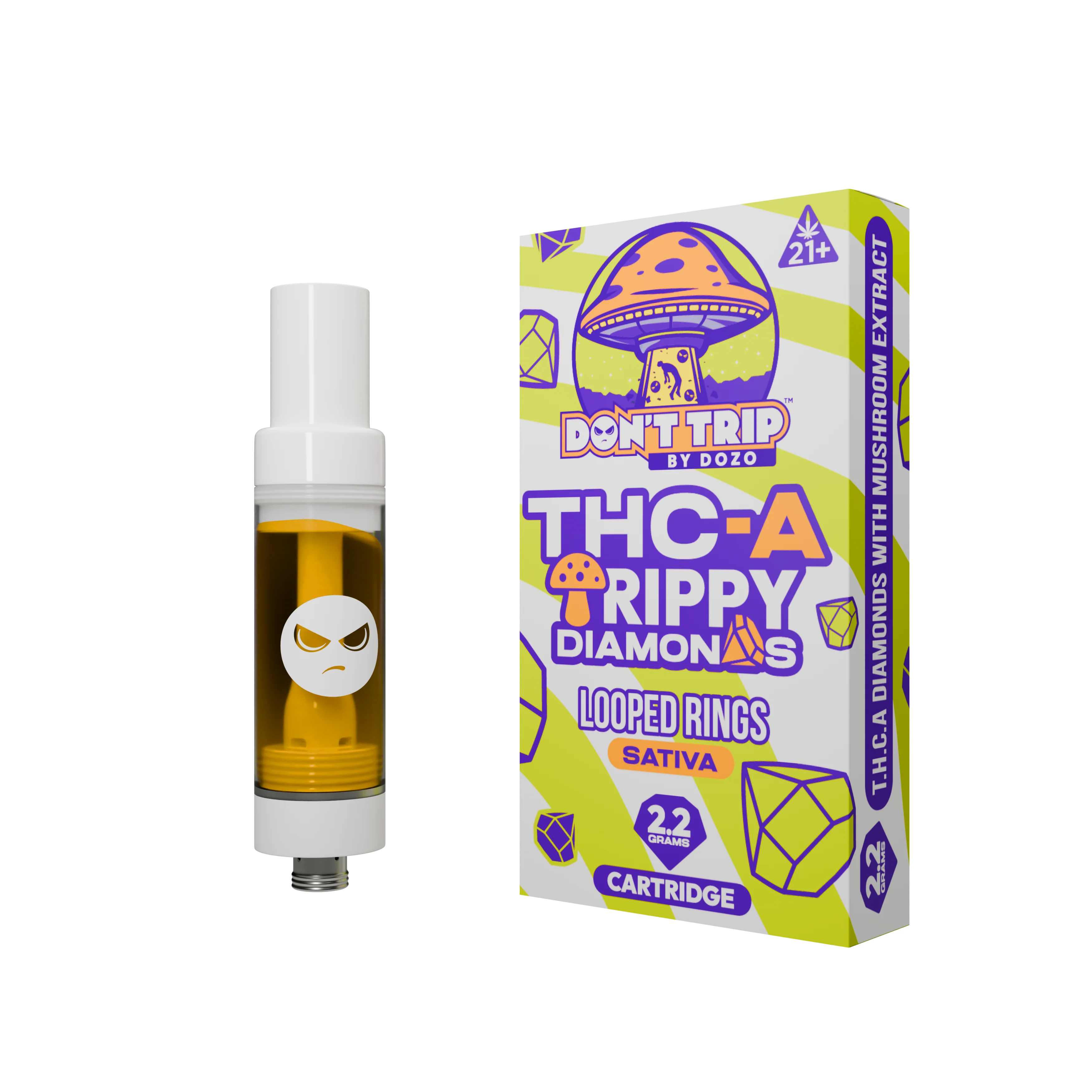 DOZO Don't Trip THC-A Trippy Diamonds Cart - Image 3