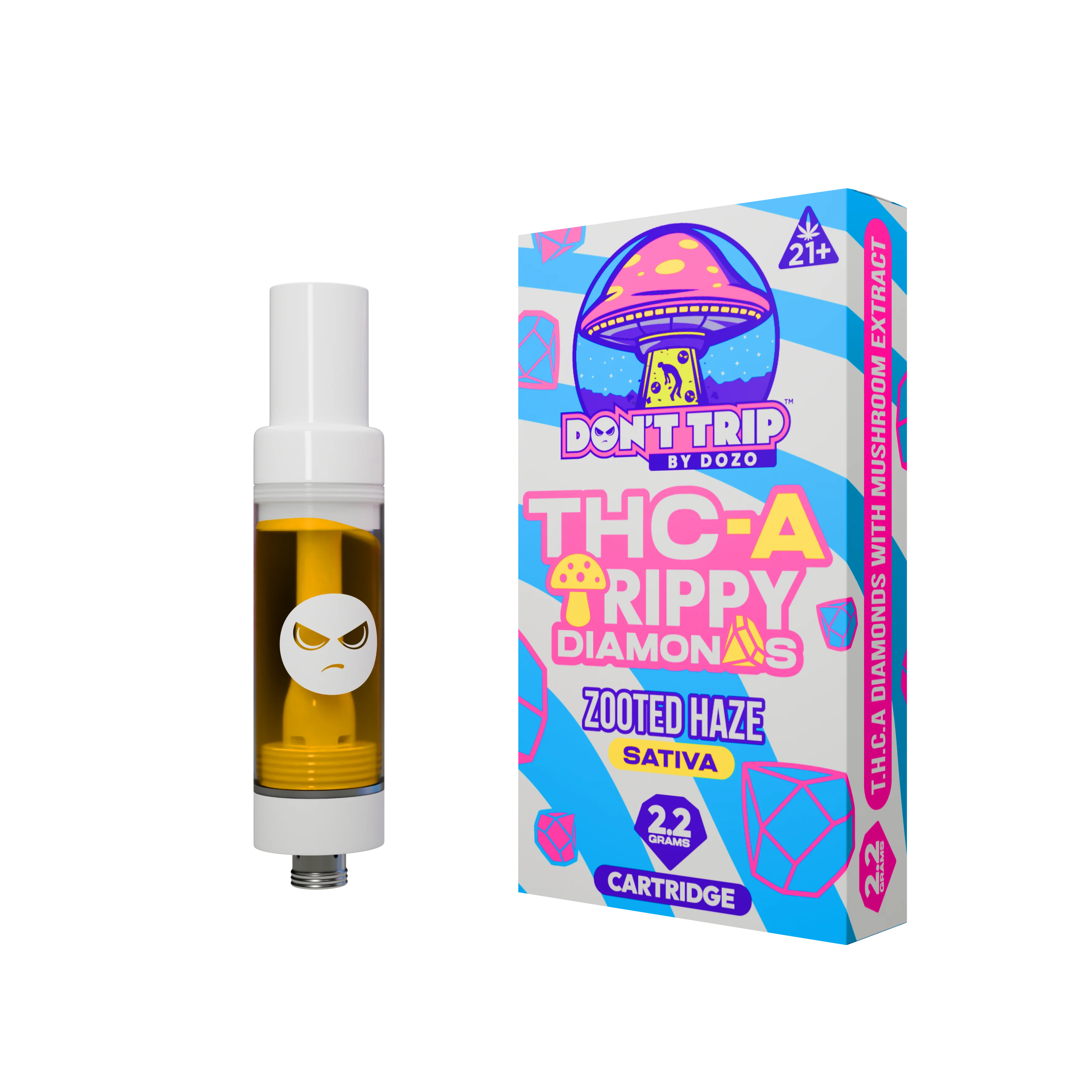 DOZO Don't Trip THC-A Trippy Diamonds Cart - Image 4
