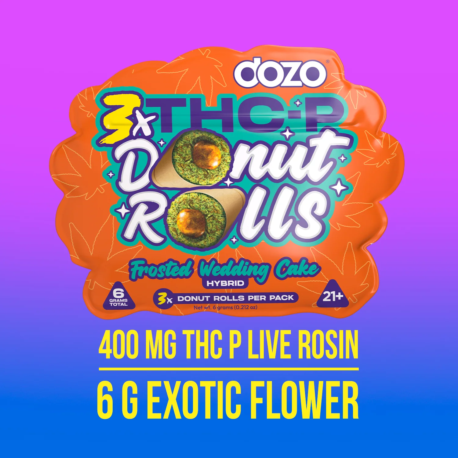 Dozo Donut Prerolls 6 grams (3ct) - Image 10