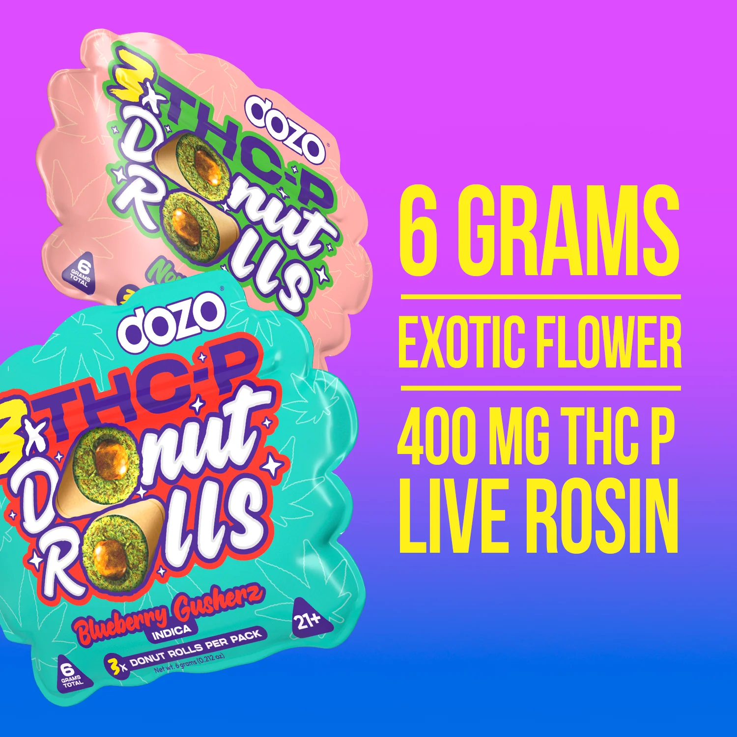 Dozo Donut Prerolls 6 grams (3ct) - Image 4