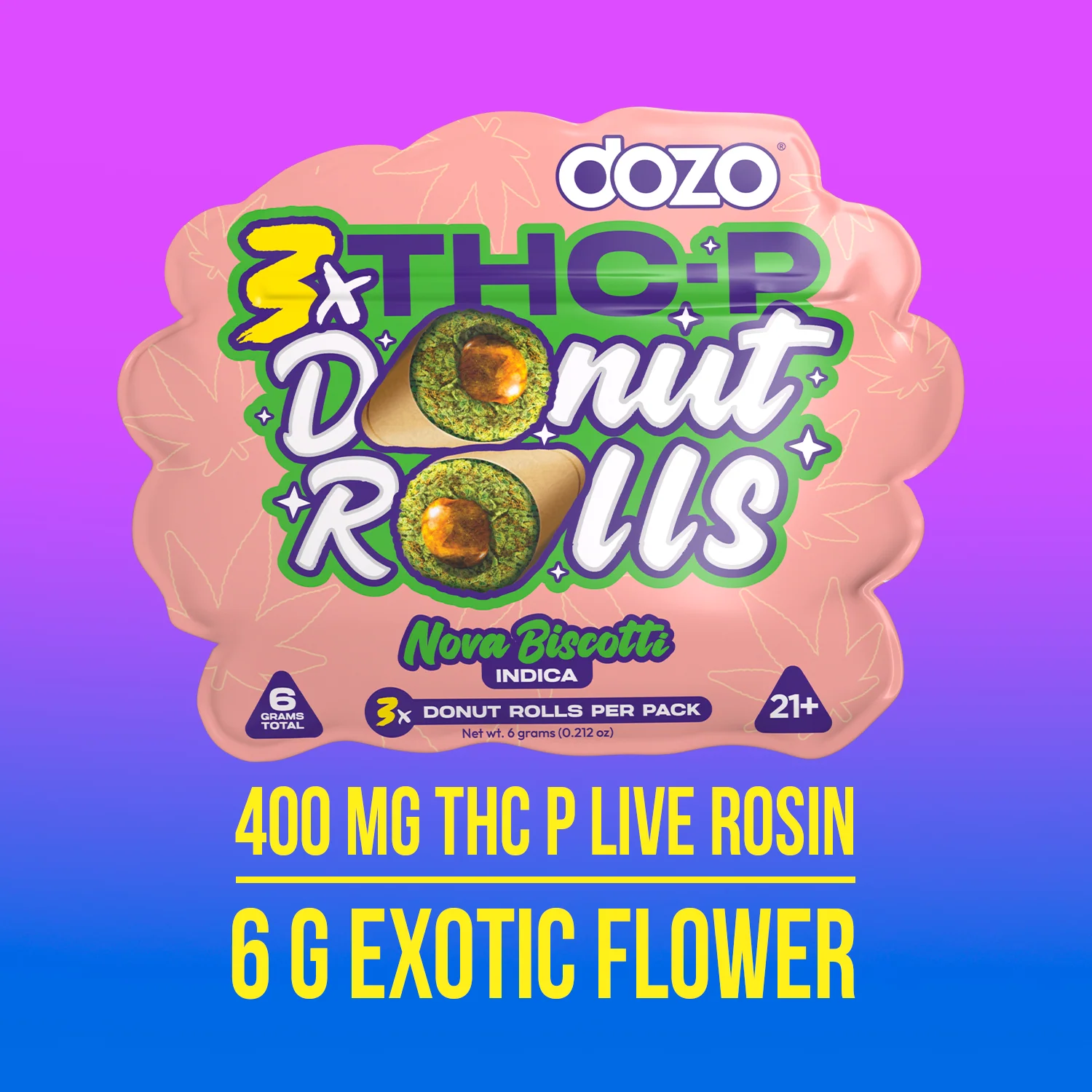 Dozo Donut Prerolls 6 grams (3ct) - Image 5