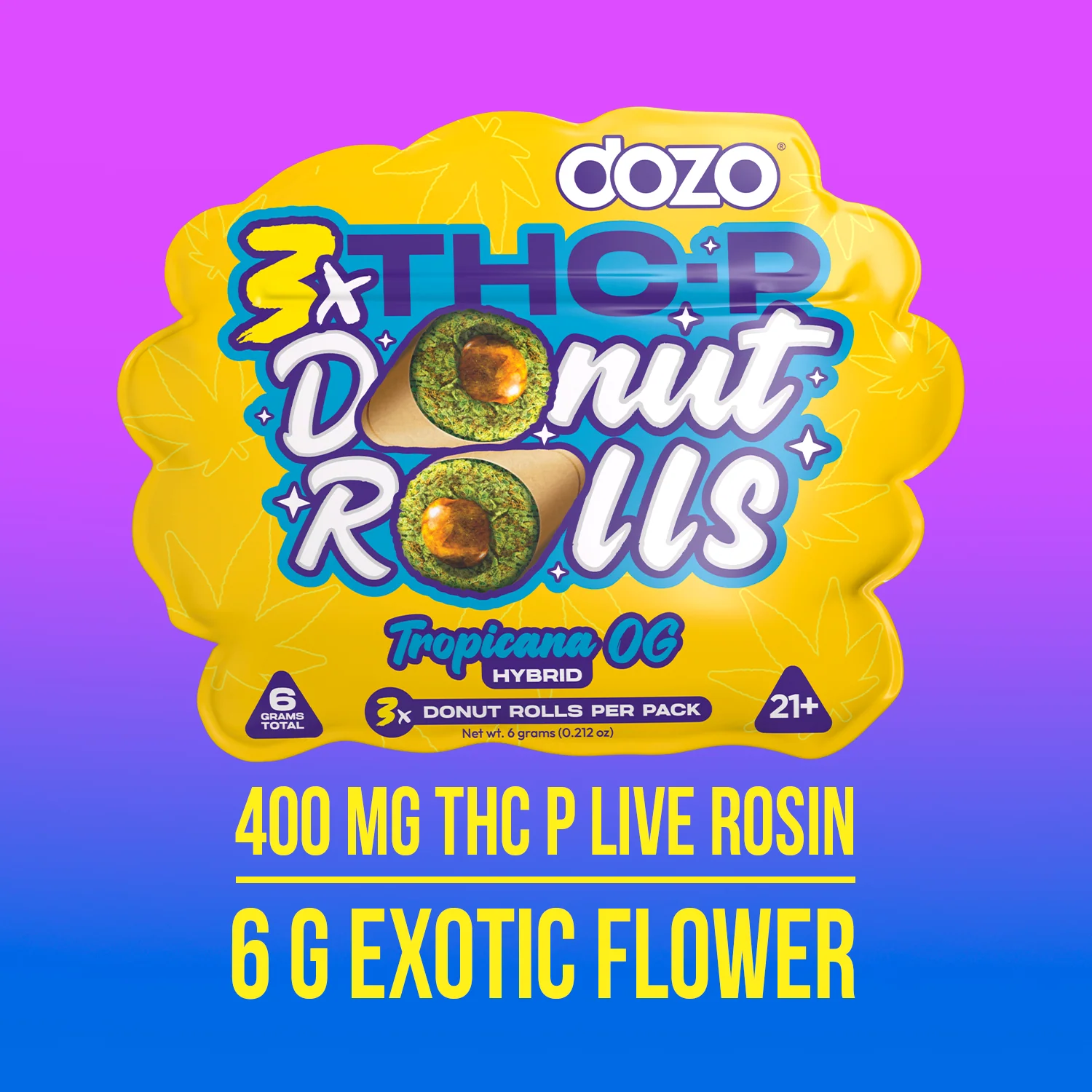 Dozo Donut Prerolls 6 grams (3ct) - Image 6