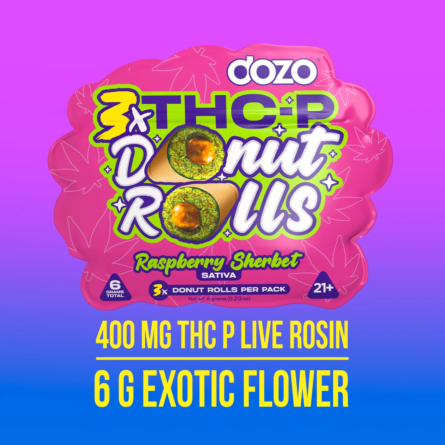 Dozo Donut Prerolls 6 grams (3ct) - Image 7