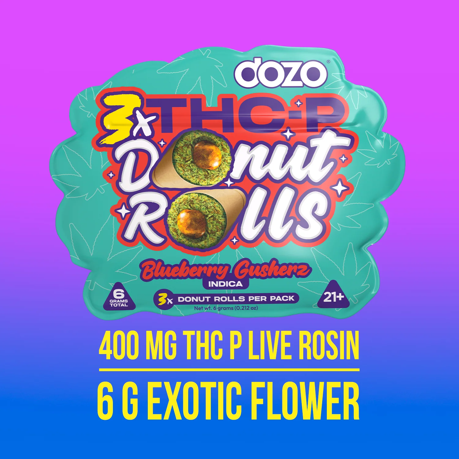 Dozo Donut Prerolls 6 grams (3ct) - Image 8