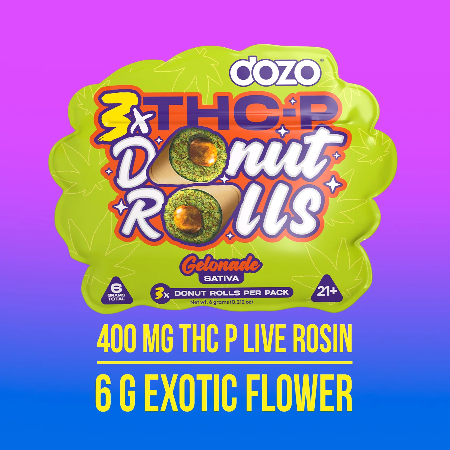 Dozo Donut Prerolls 6 grams (3ct) - Image 9