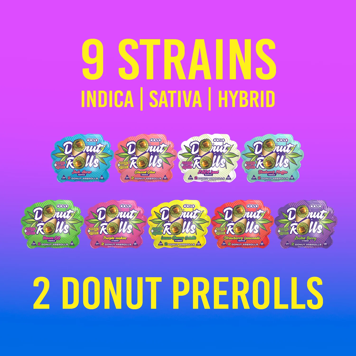 Dozo Donut Prerolls 4.20 g | Jack Herer (Sativa) - Image 4