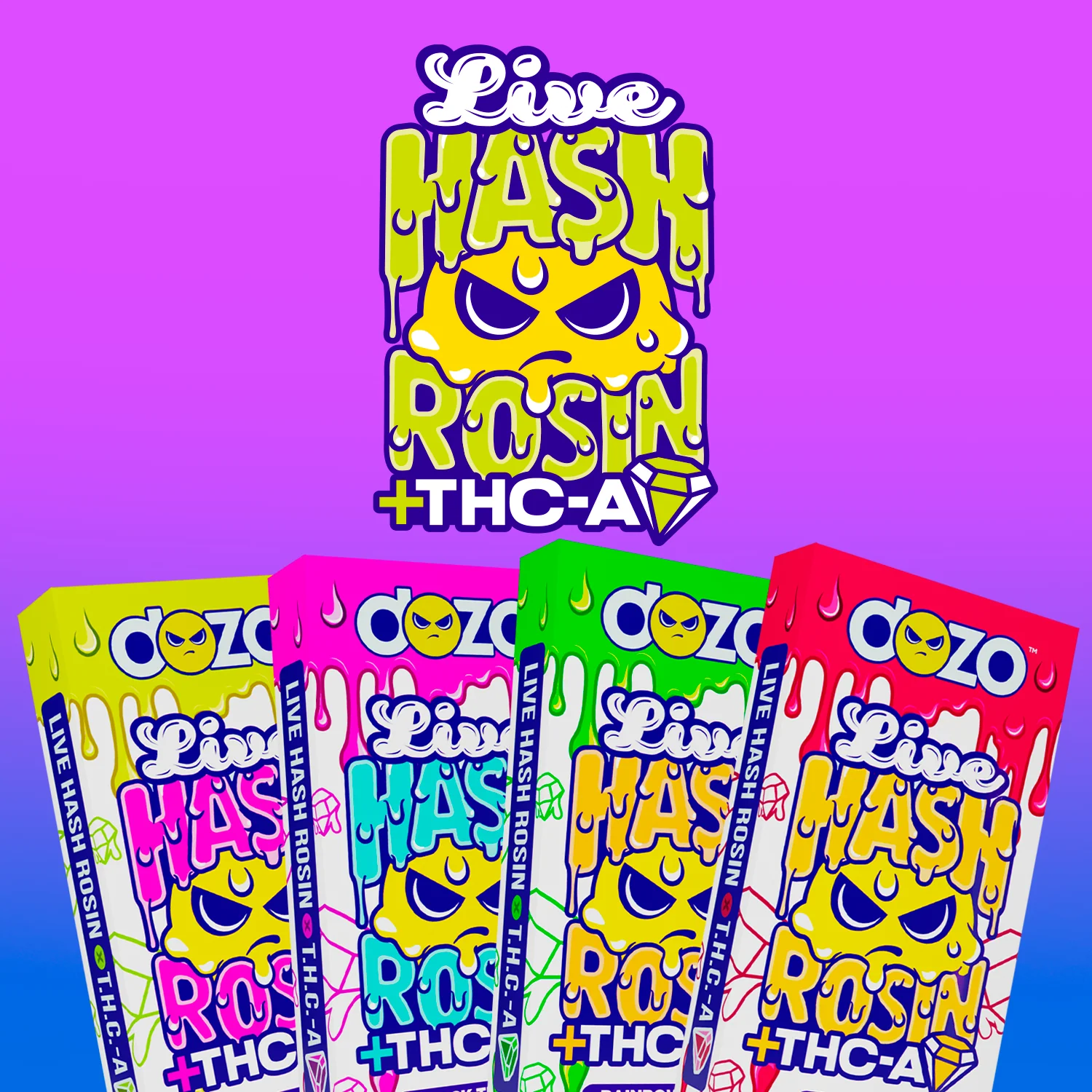 2.5g Dozo Live Hash Rosin THC-A Vape: G-41 (Indica) - Image 5
