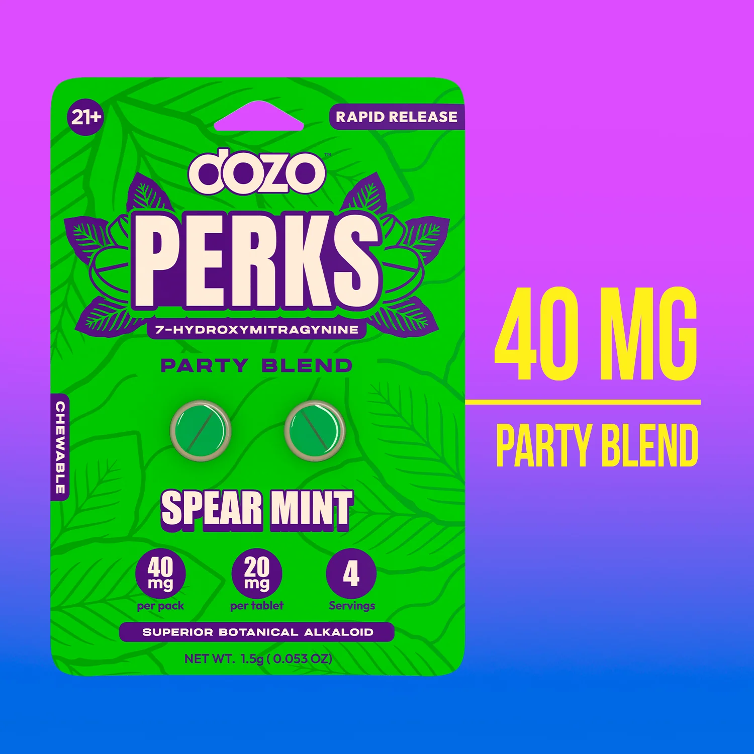 Dozo PERKS 7-HYDROXYMITRAGYNINE | WILD MANGO (Party Blend) - Image 3
