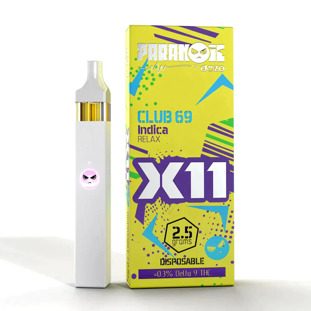 2.5g Dozo X11 Disposable | Club 69 (Indica) - Image 13