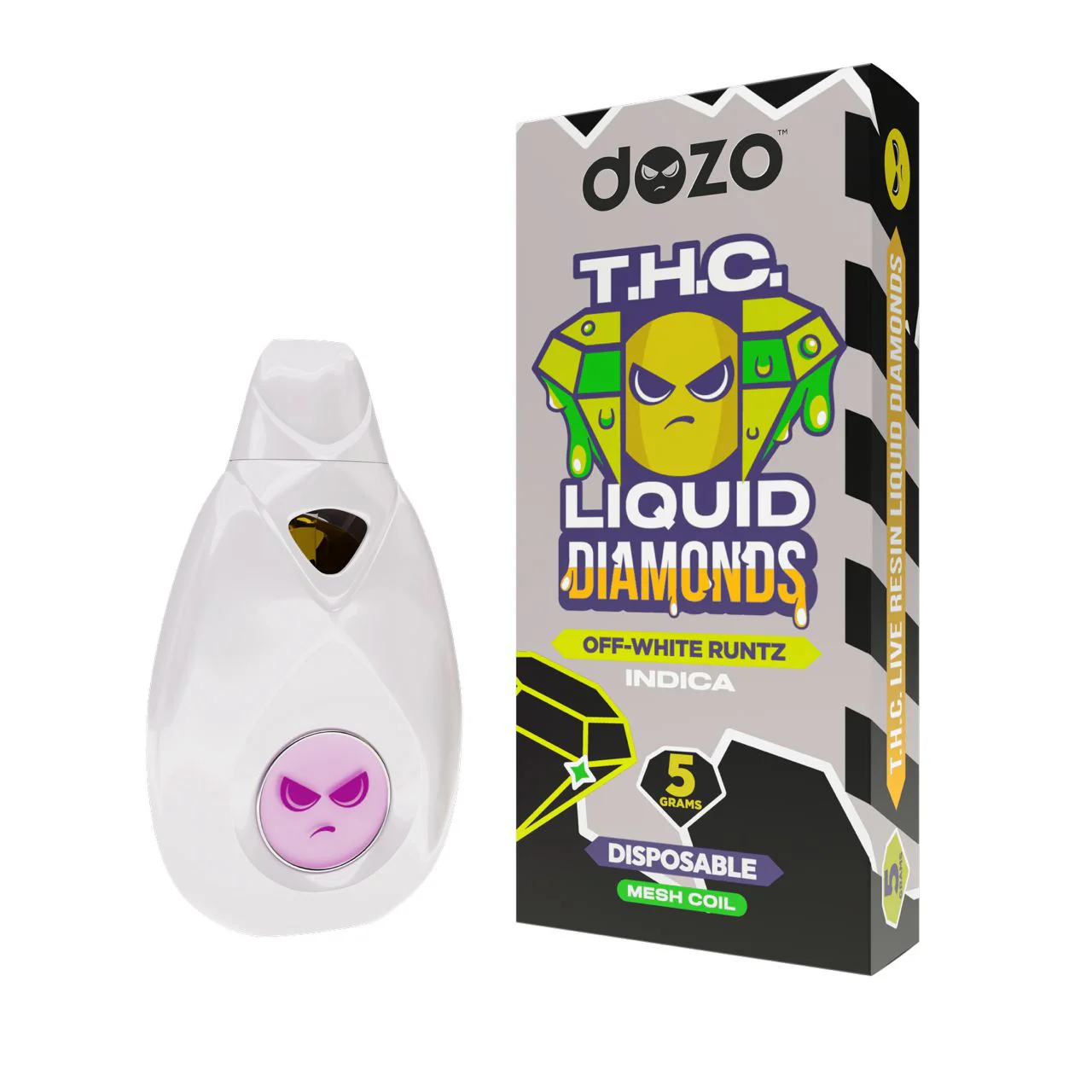 5g Liquid Diamonds Disposable | Off-White (Indica) - Image 15