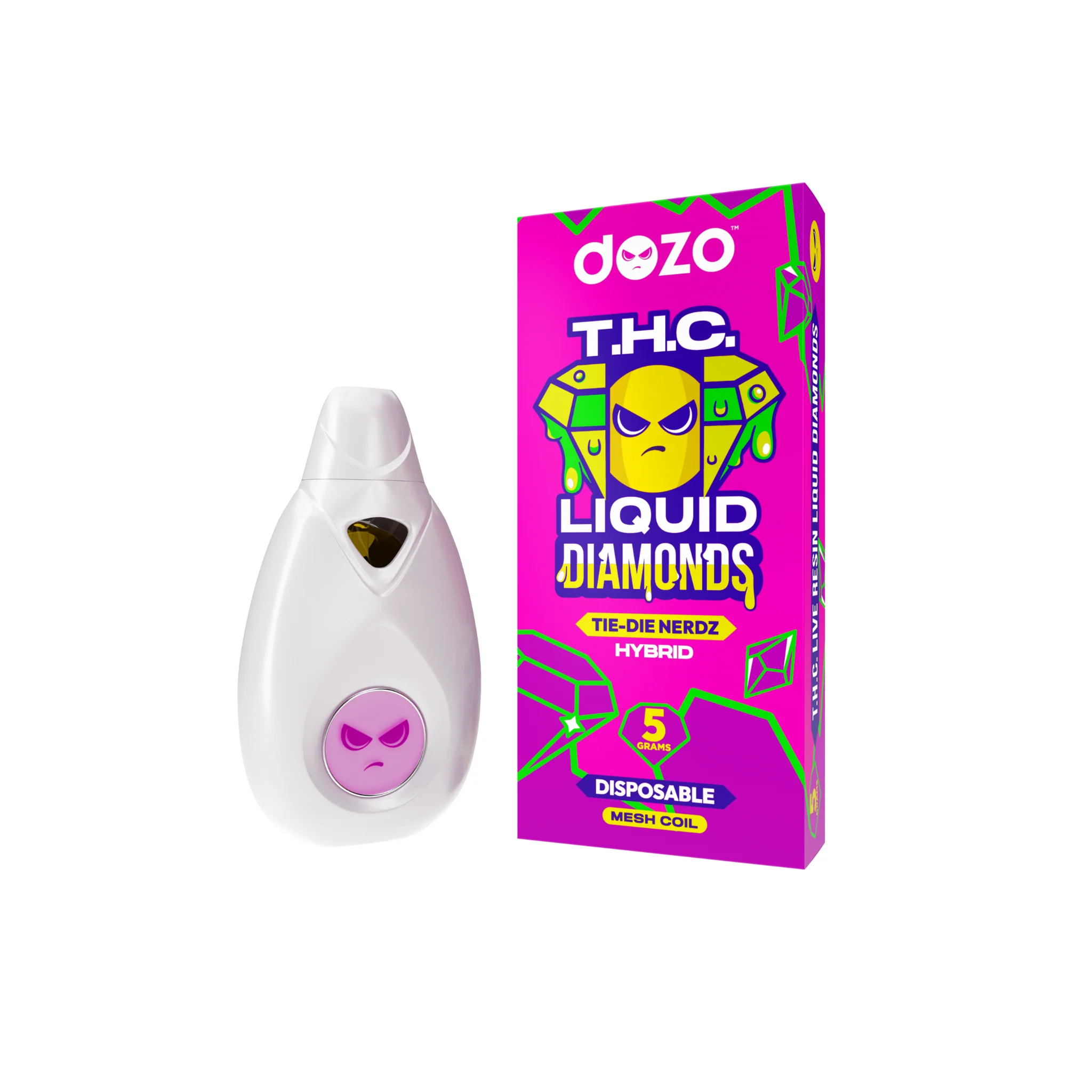 5g Lliquid Diamonds Disposable | Tie Die Nerdz (HYBRID) - Image 15