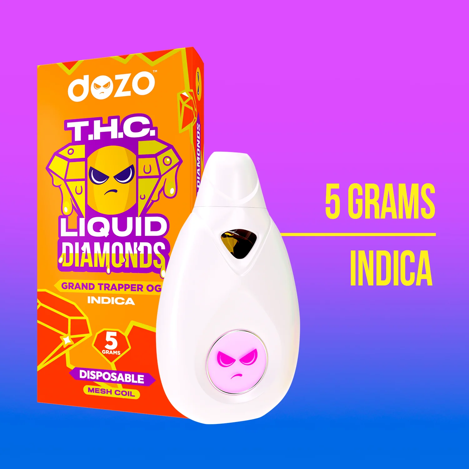 5g Liquid Diamonds Disposable | Stardust Kush (INDICA) - Image 8