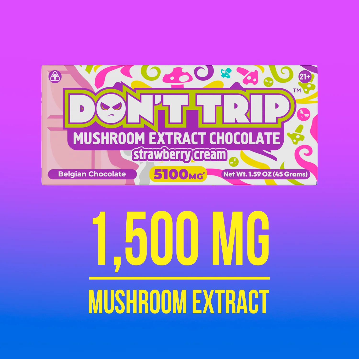 Don't Trip Mushroom Extract Chocolate 510mg - Image 6
