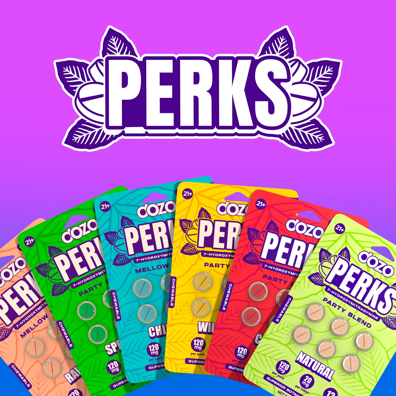 NEW 6ct Dozo PERKS 7-HYDROXYMITRAGYNINE | 6ct (120 mg Per Pack) - Image 4