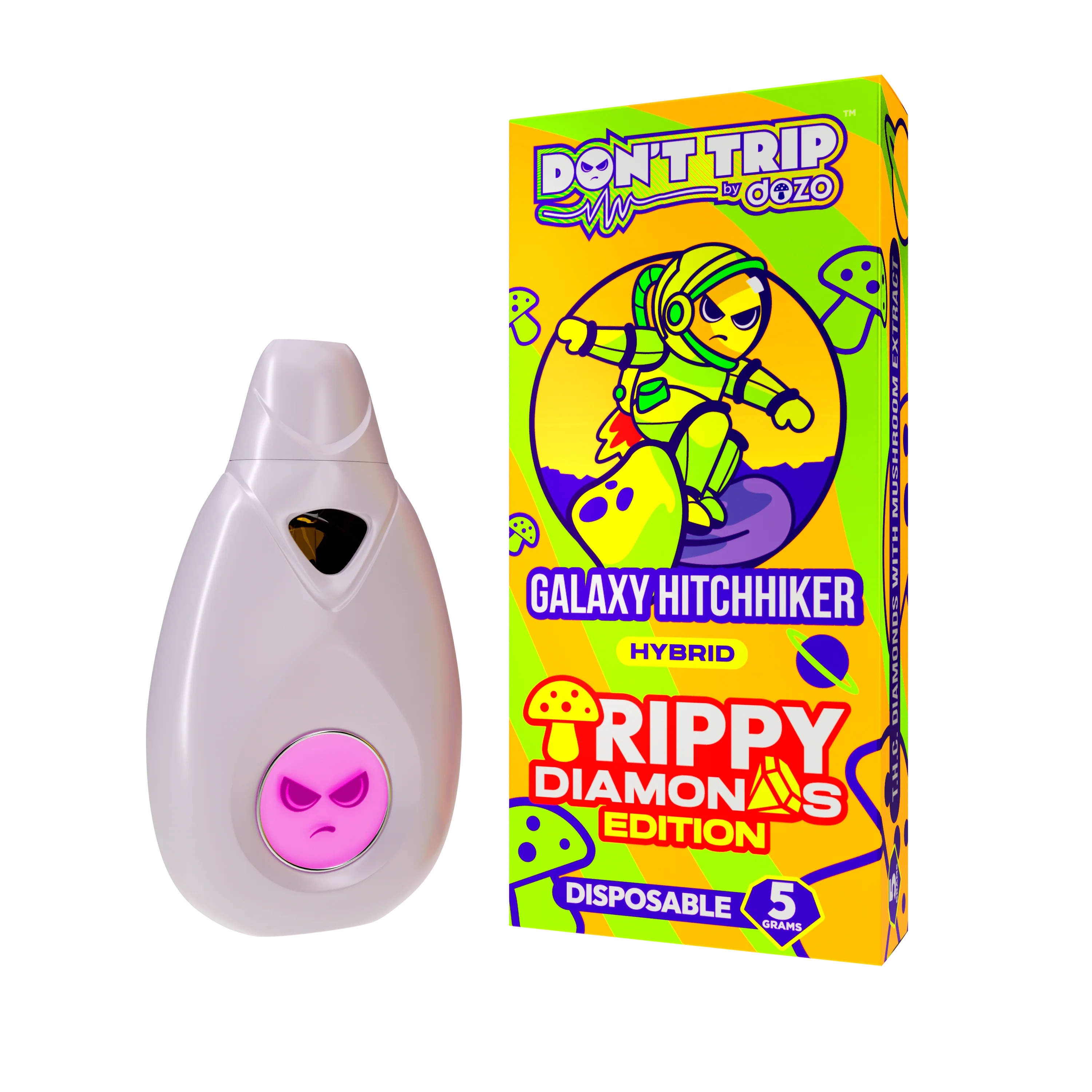 5g Trippy Dimonds Mushroom Vape | Galaxy Hitchhiker (Hybrid) - Image 16