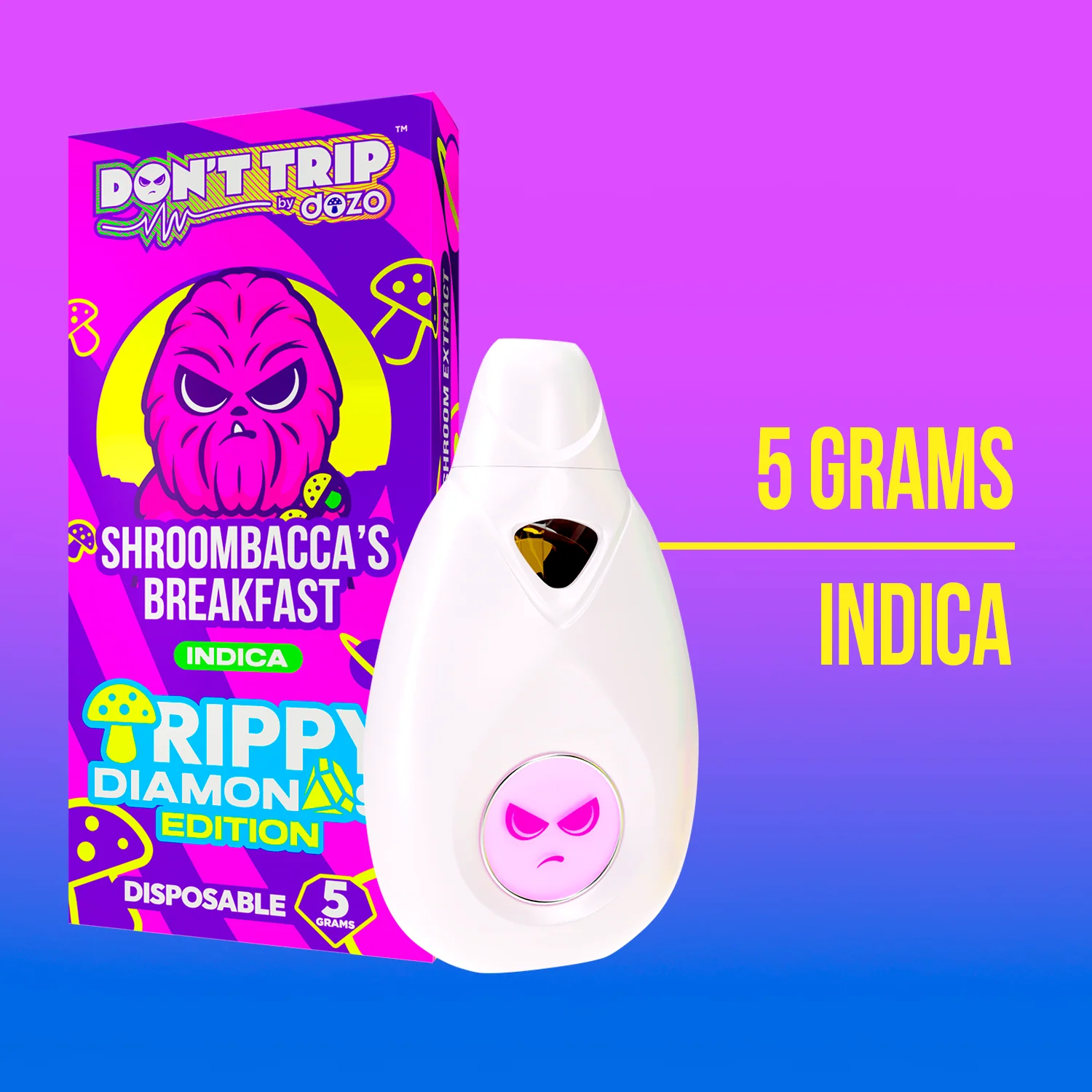 5g Trippy Dimonds Mushroom Vape | Galaxy Hitchhiker (Hybrid) - Image 8